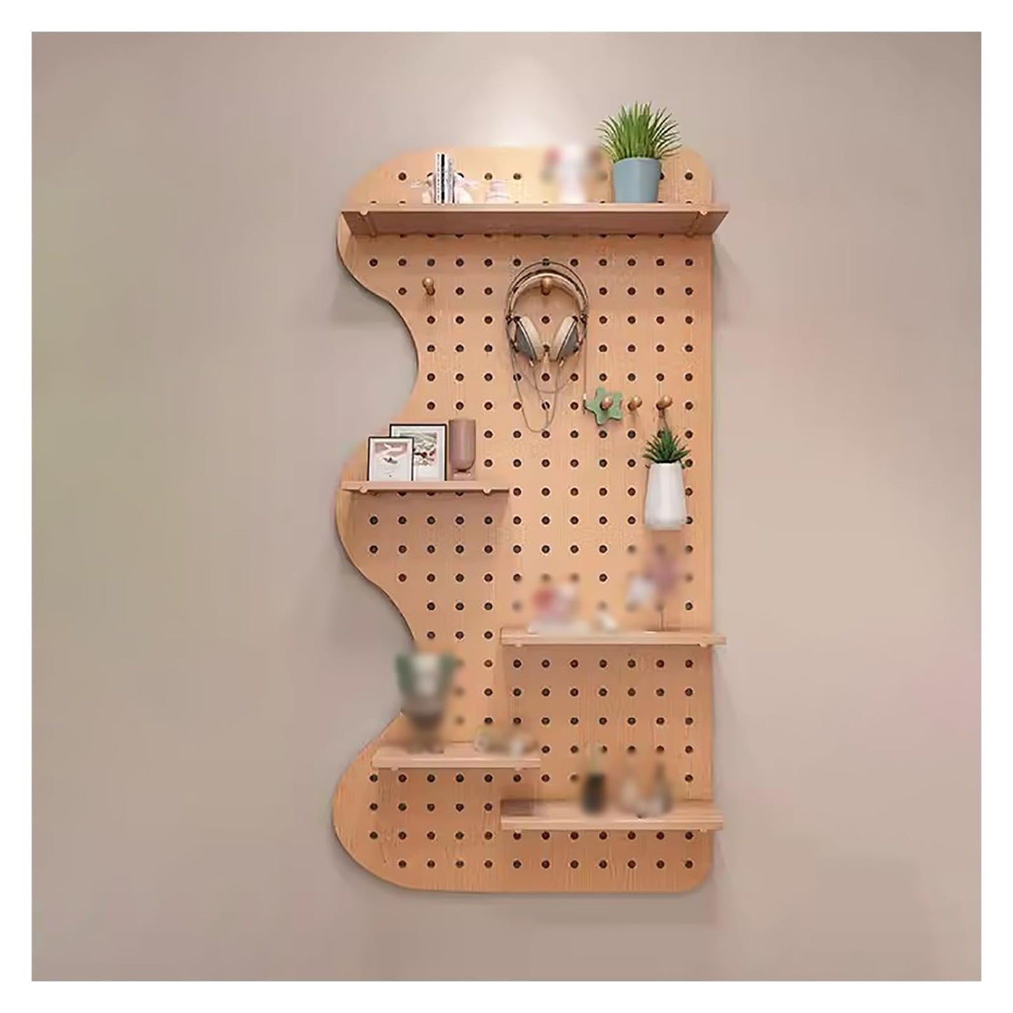 Grid Display Rack Grid Panel for Retail Display Floor Standing Flat Panel Display Stand,Pegboard Panels,Pegboard Wall Organizer,Pegboard Shelf Pegboard Panels Kit,Wooden Peg Boards,Peg Board