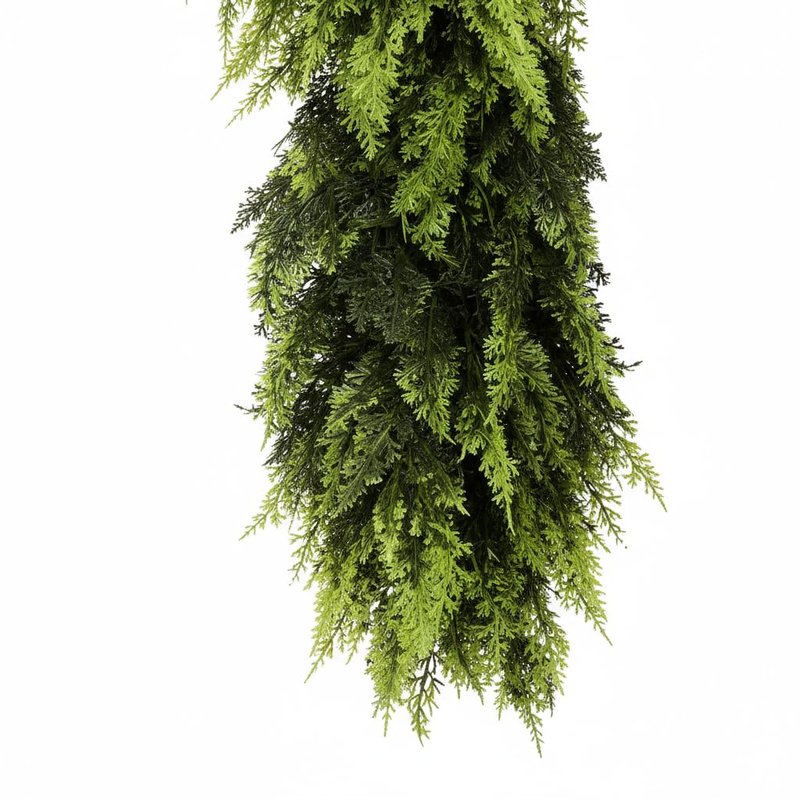 9 FT Christmas Cedar Garland, Real Touch Soft & Thickness Greenery Pine Garland for Mantle Table Fireplace Outdoor Indoor Christmas Decorcorations