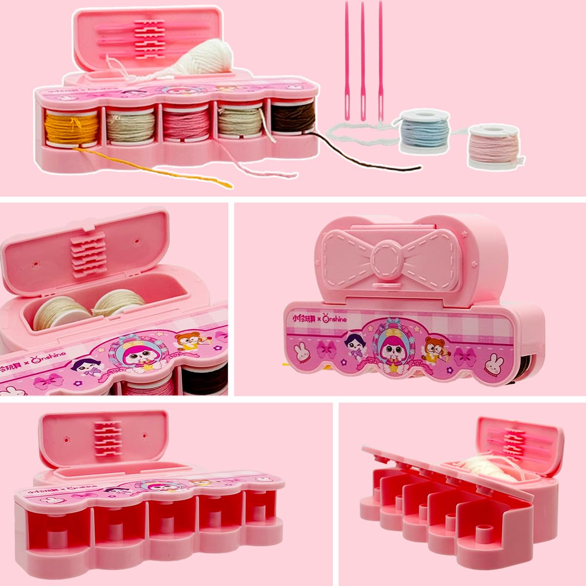 Ferberbears Flet Sewing Kit for Kids Arts and DIY Crafts Kit for Girls Handmade Animal Hanging Charms Beginner 8-10-12 Birthday Gift