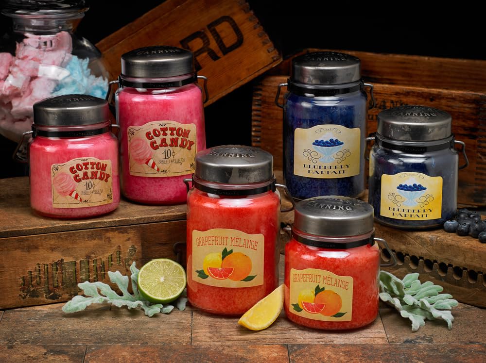 McCall’s Candles | Coconut Lime Verbena | 16 oz Scented Candle | USA-Poured | Vintage Rustic Jar with Carrying Handle | Tropical Citrus & Creamy Coconut Fragrance
