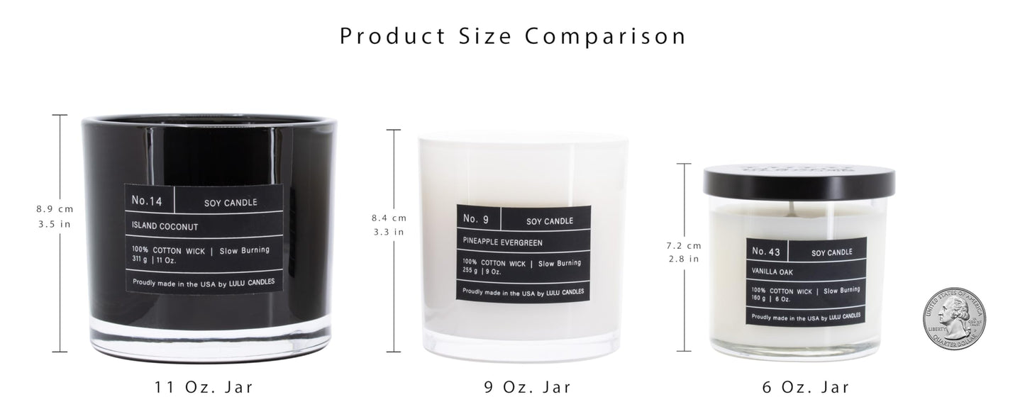 Lulu Candles | Mediterranean Citrus | Smells Fresh & Sweet | Luxury Scented Soy Jar Candle | Hand Poured in The USA | Highly Scented Long Lasting (9 Oz.)