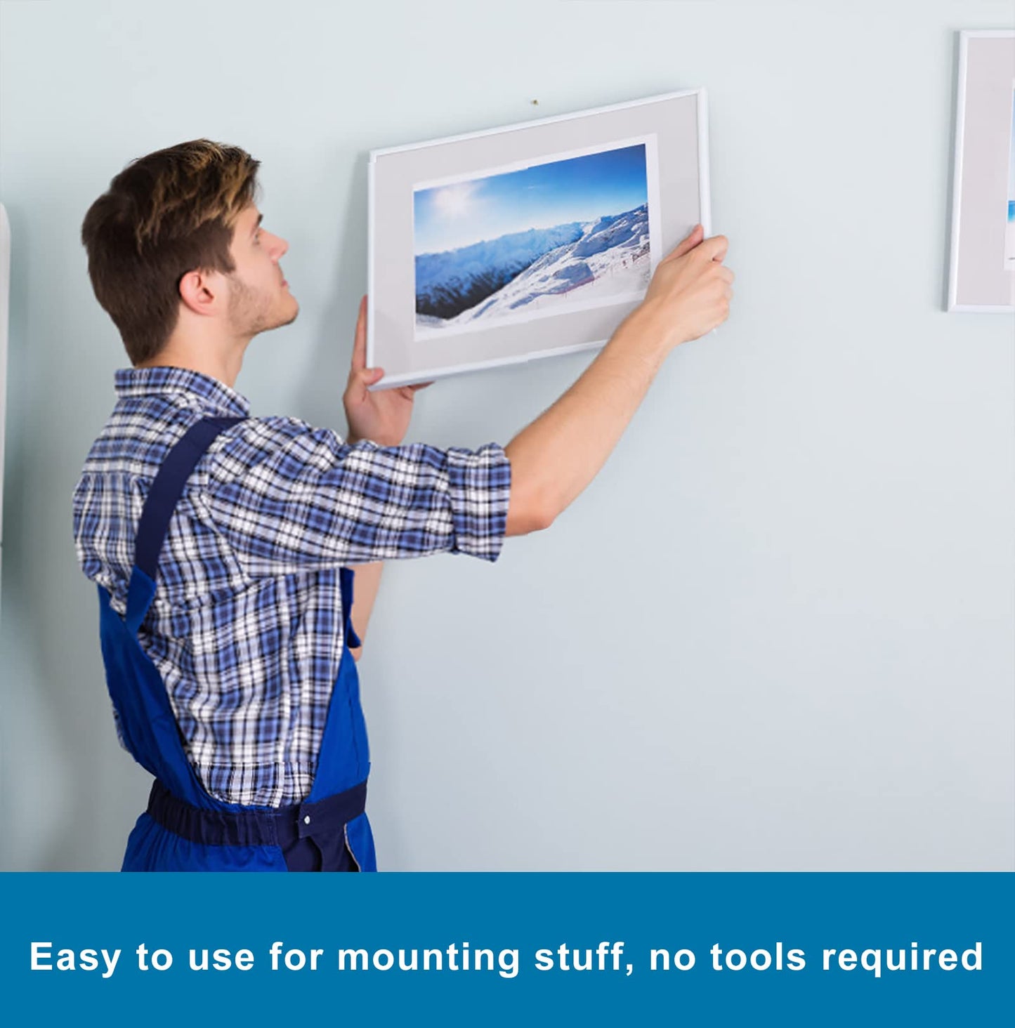 3M Double Sided Tape 2in X 9.85ft,Heavy Duty Removable Mounting Tape, Picture Hanging Adhesive Strips