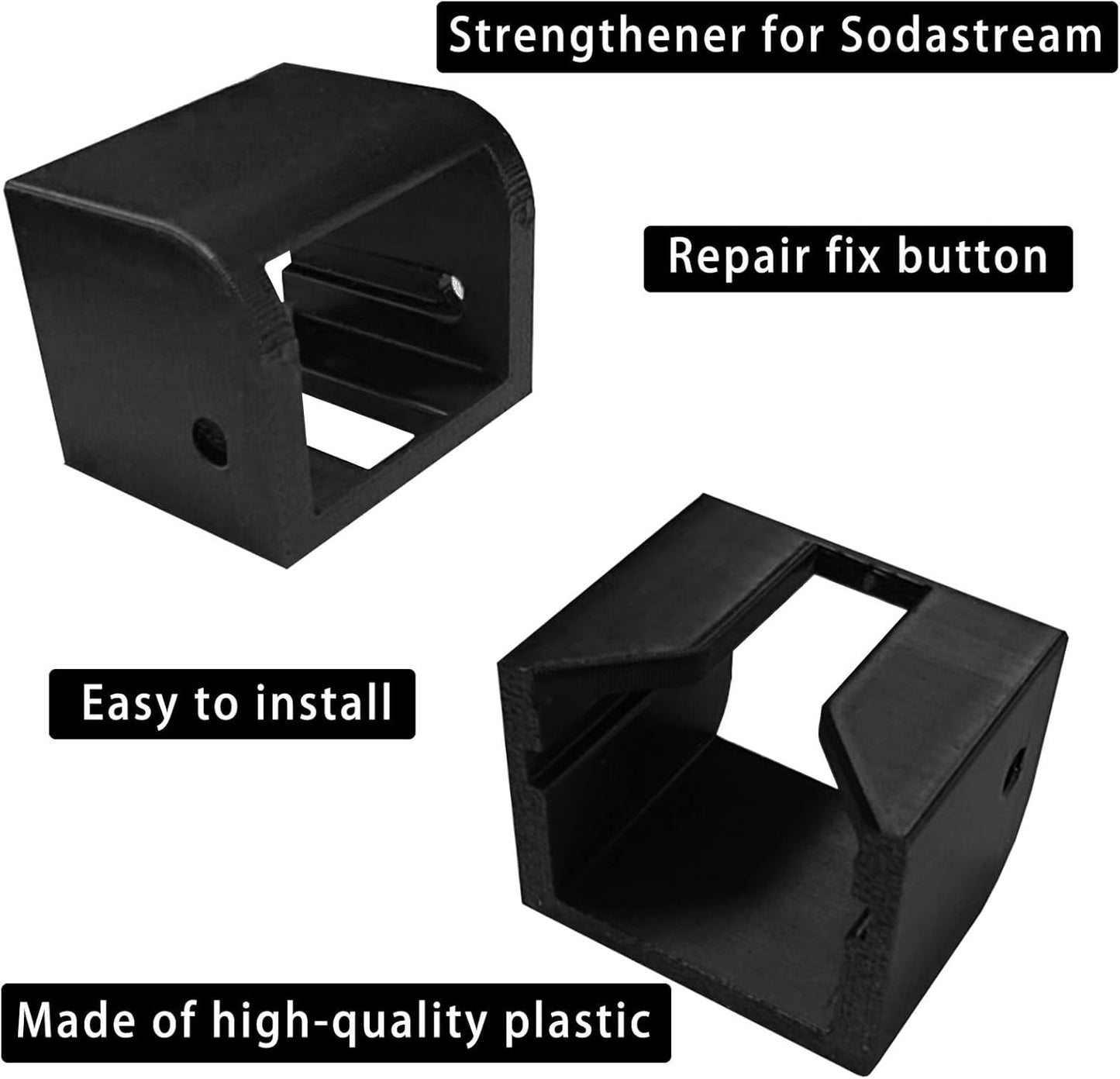 PIAOLGYI Adapter for Sodastream Easy Button, Repair Fix for Sodastream Button, Black