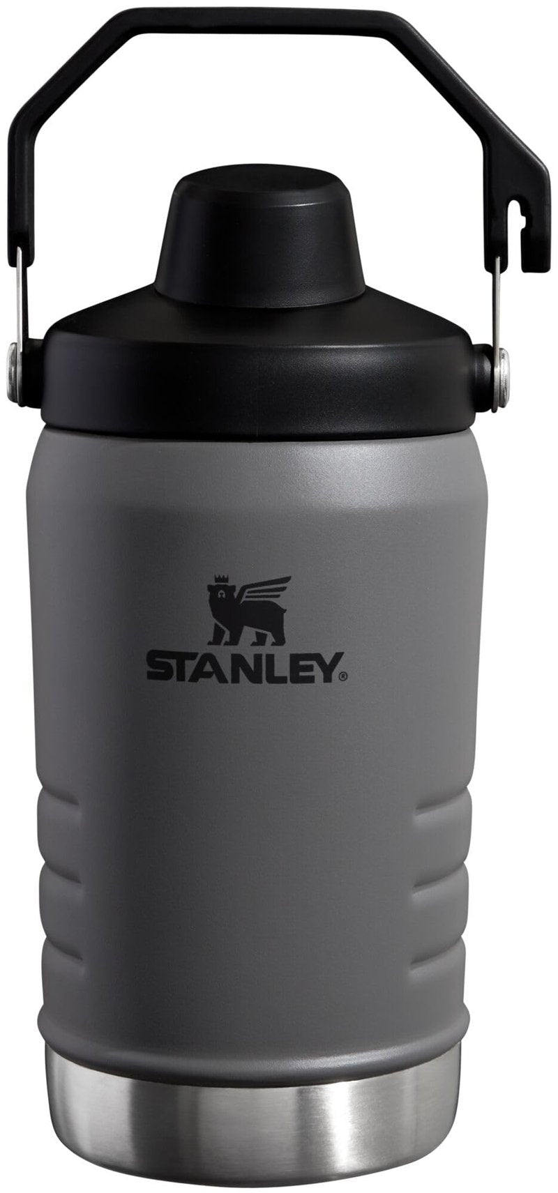 Stanley IceFlow Fast Flow Jug with Handle 40 oz | Twist On Angled Spout Lid | Leakproof for Travel and Sports | Insulated Stainless Steel | BPA-Free | Charcoal