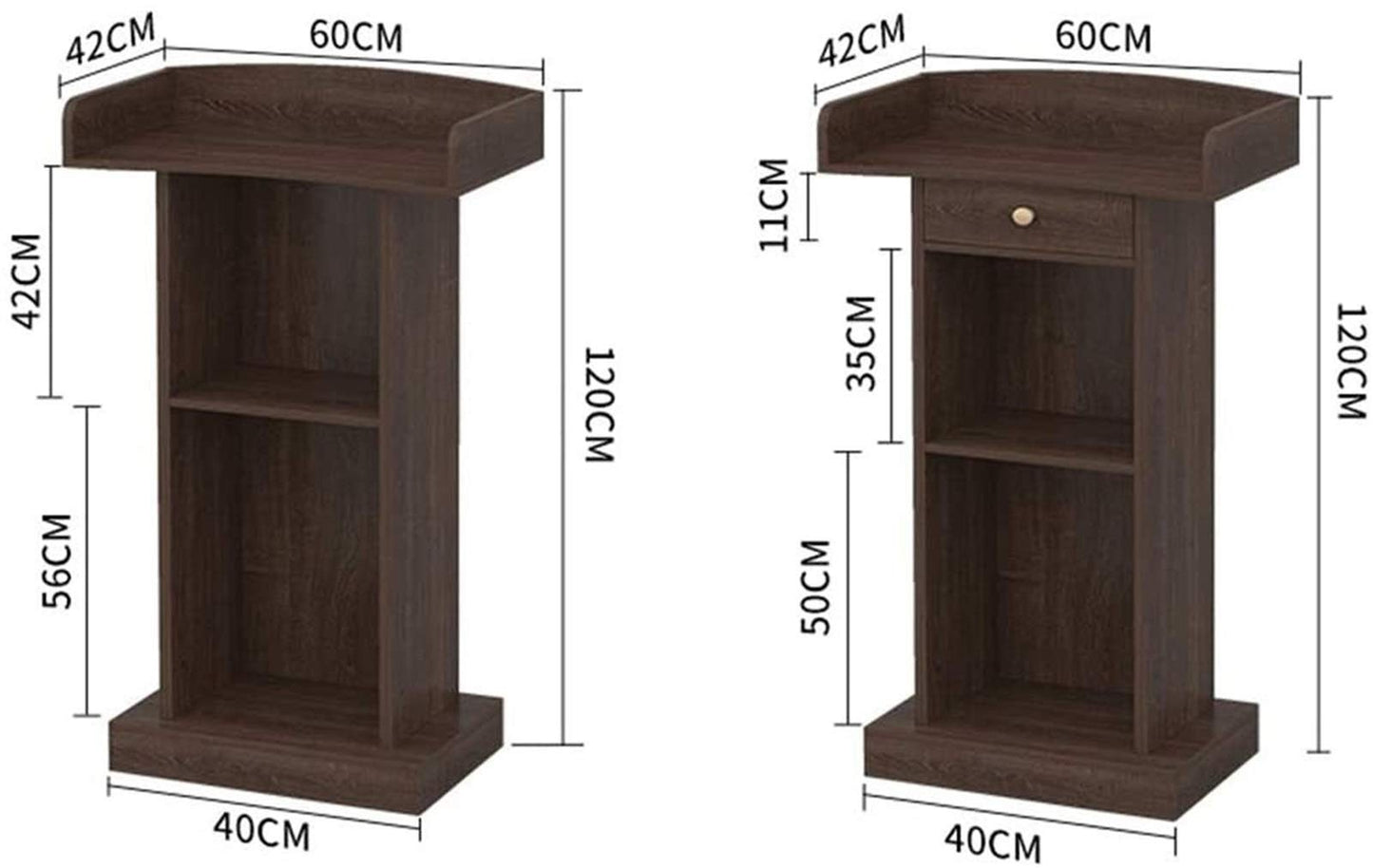 CAMBOS Lectern Podium Stand, Lectern Podium Stand,Podium Simple Modern Welcome Shopping Guide Reception Customer Desk Host Stage Podium Speaking Ceremonial Lectern Desk Teacher's Desk