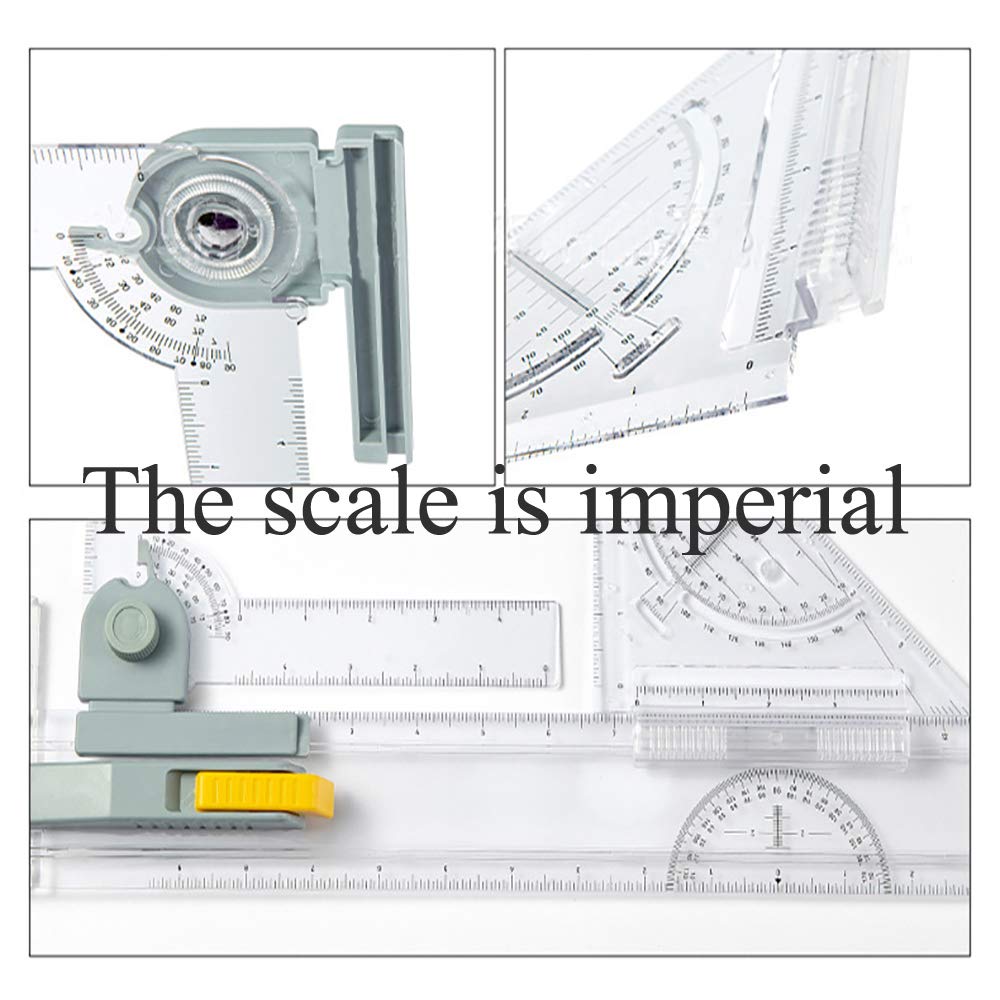 SALEMAR Inch Scale A3 Drafting Table Drawing Board Graphic Architectural Sketch Tool Set
