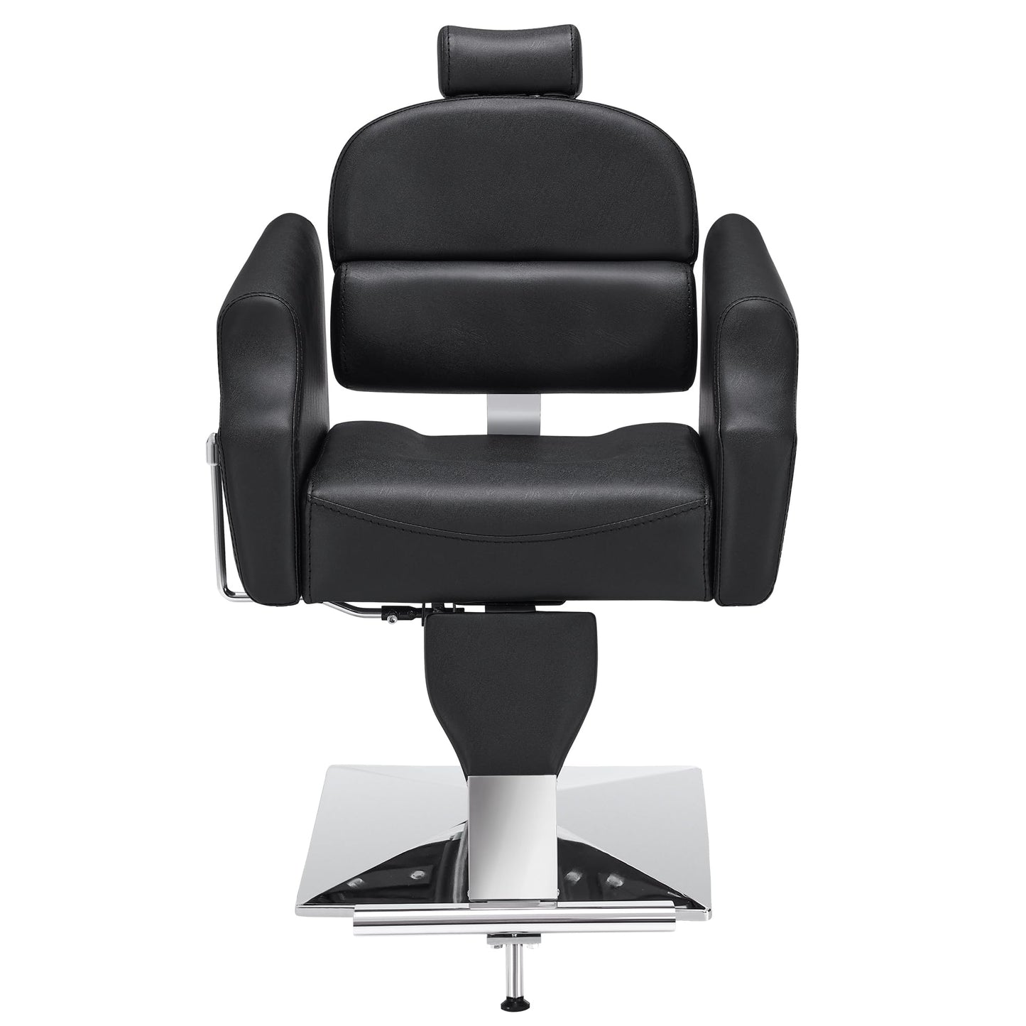BarberPub Classic Recliner Leathern Barber Chair Antique Heavy Duty Hair Spa Salon Styling Beauty Equipment 3125