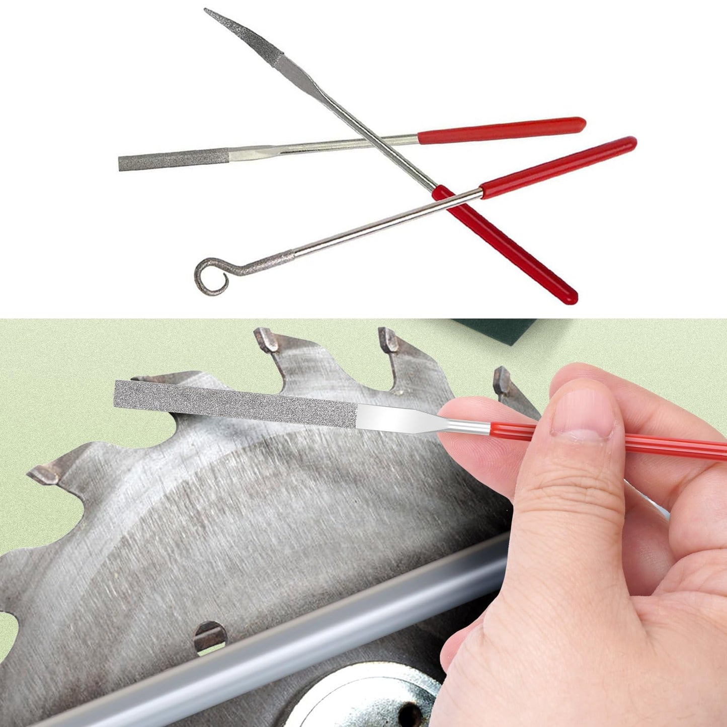 XAQISHIRE 10pcs Mini Heteromorphic Diamond Needle Files,Packed in Synthetic Leather Case,for high Precision Sanding Work on Wood,Plastic,Metal and Jewelry Carving