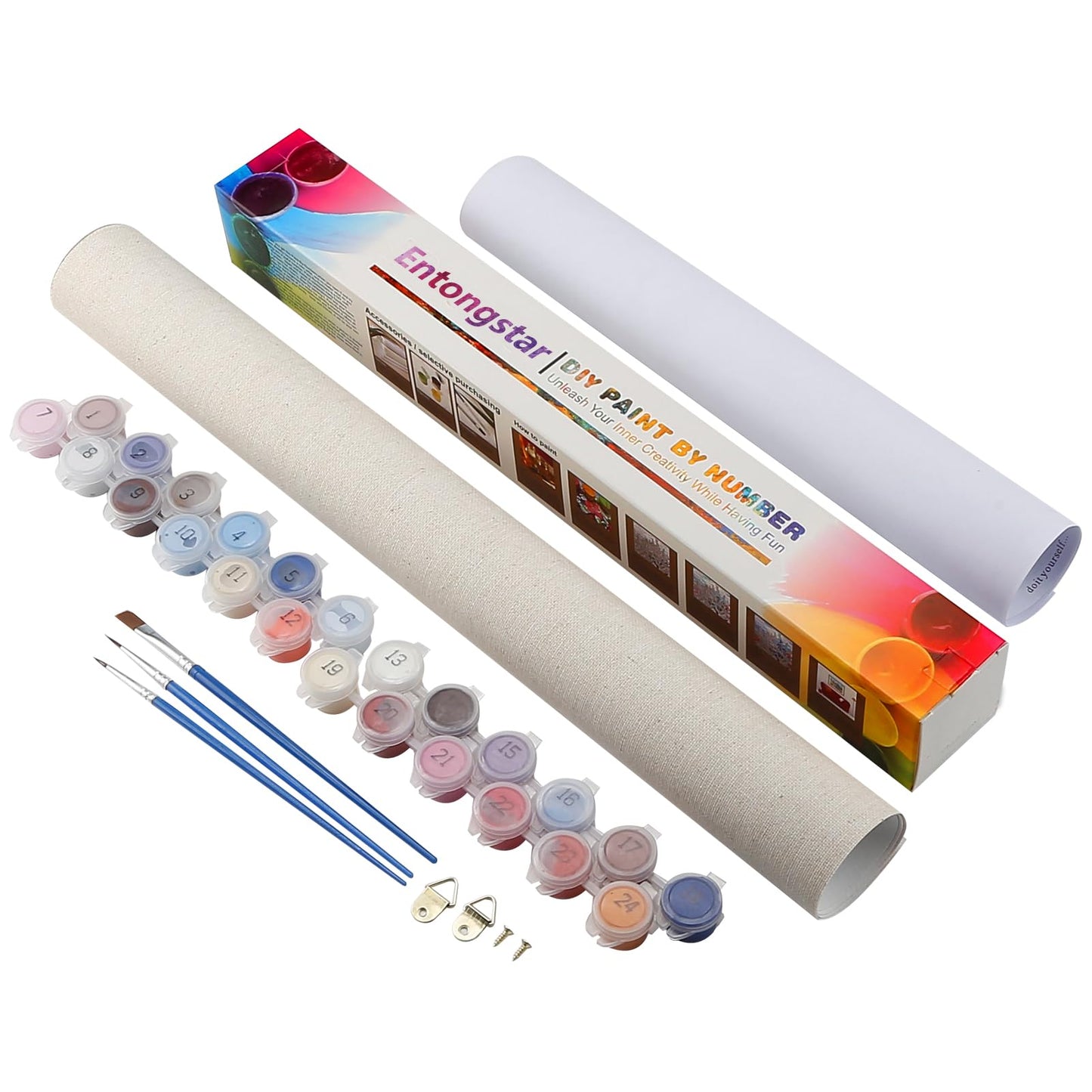 Entongstar Paint by Numbers Kit for Kids (Guitar Cat)
