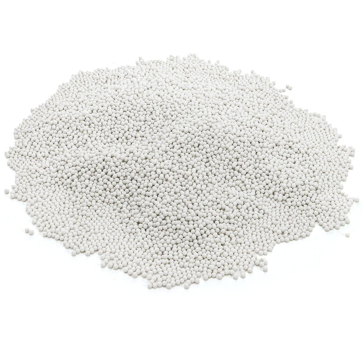 Hiceeden 8 Pounds 1/8" Round Rock Tumbling Filler Media, 3 mm Reusable Ceramic Beads Pellets, Rock Tumbling Ball Sphere Grit for Tumbler, Stone Polisher