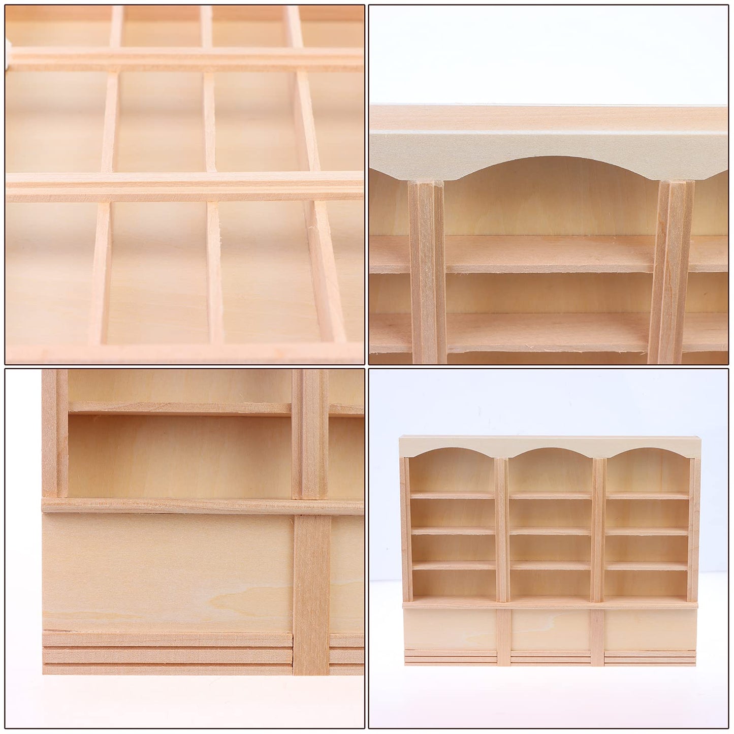 1:12 Scale Dollhouse Miniature Bookcase Display Shelf Locker Exquisite Doll House Furniture Decor Accessories for Mini Book Storage Scene Layout Collection Display for Dollhouse Enthusiasts