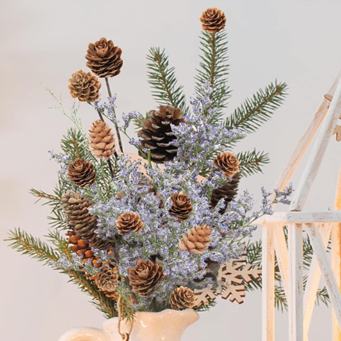 120PCS Natural Pine Cones for Decorating, 1" ~ 3.15" Inch Tall Mini Pinecones for Crafts, Tree Ornaments, Wreath, Wedding, Vase Fillers, Garland & Holiday Centerpieces (Fall/Winter/Xmas) Decor