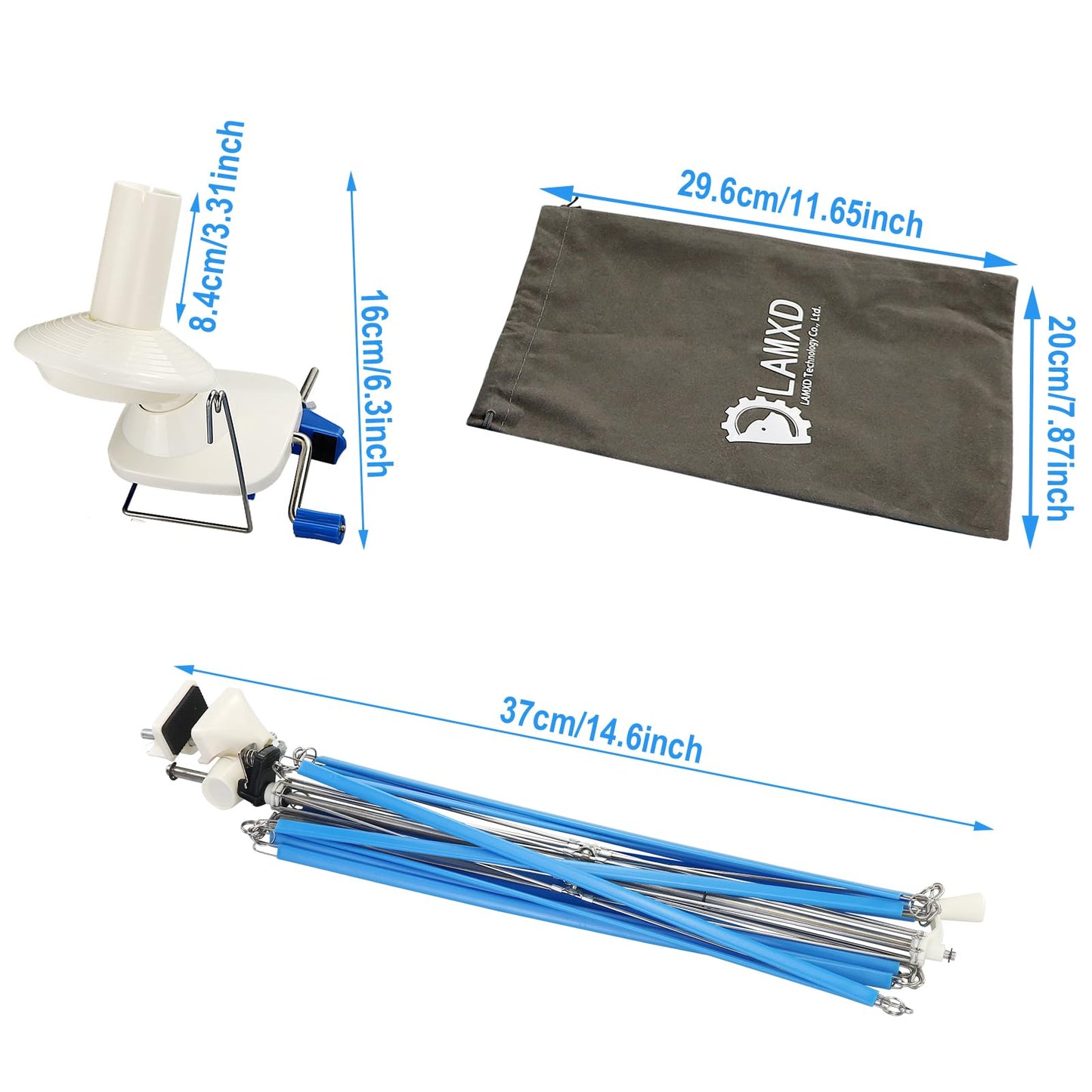 LAMXD Yarn Ball Winder and Yarn Umbrella Swift ¡