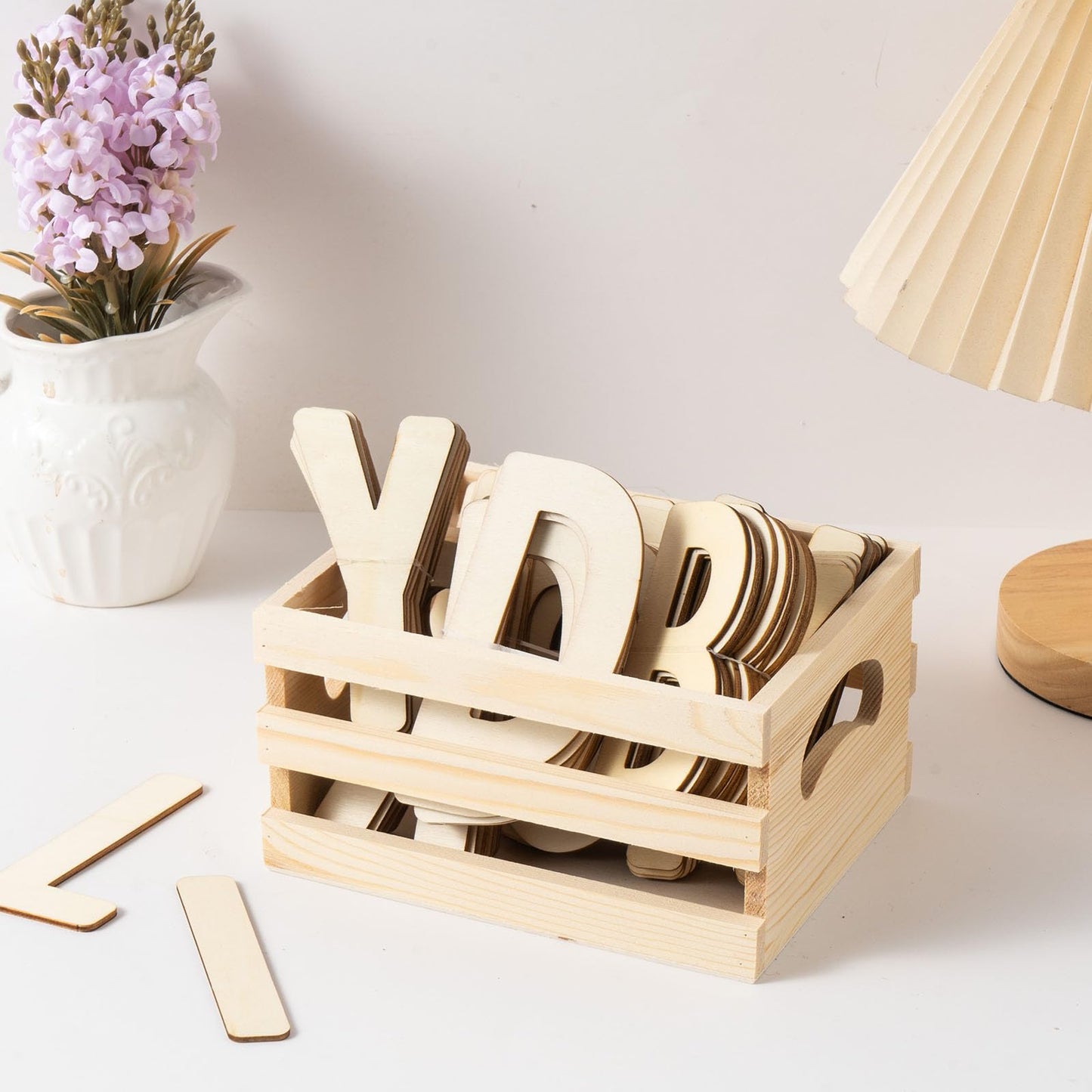Xhqsulsclac Set of 3 Rustic Wooden Nesting Crates with Handles, Decorative Wood Crates, Crate Box Wooden Storage Box for Kitchen, Office, Bedroom, Closet, Rustic Country Decor