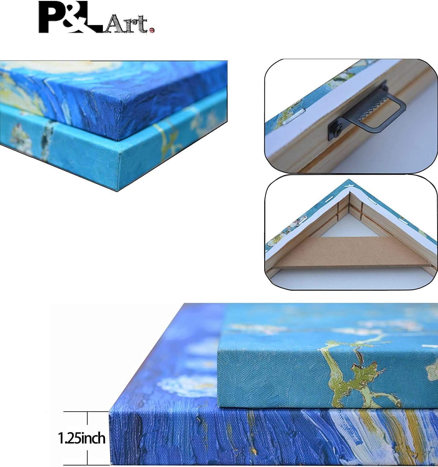 P&L ART Personalized Canvas Prints - Transform Your Photos into Stunning Wall Art | Framed 8x10