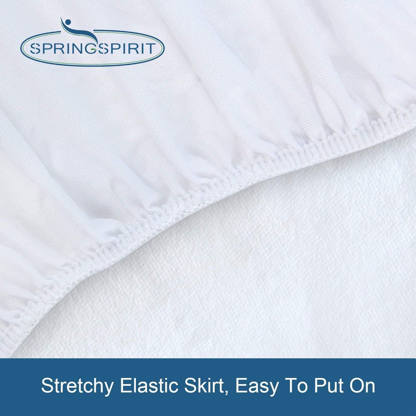 Skiennix Full Size Mattress Protector - Waterproof & Breathable Terry Topper Pad | 14'' Fitted Cover