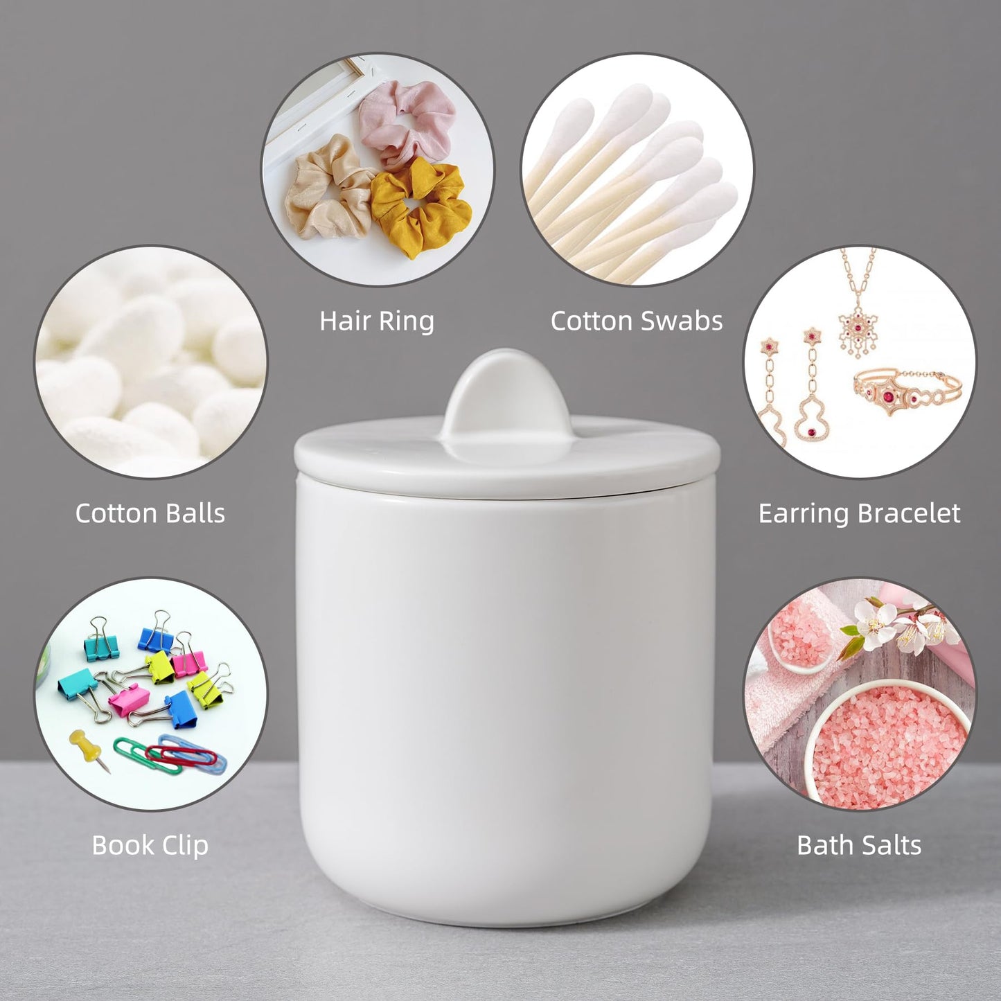 Agyiuns Ceramic Bathroom Accessories Set, Lotion Soap Dispenser and Toothbrush Holder Set, Soap Dish, Apothecary Jars,4 Pieces for Home Modern Bathroom Decor Vanity Countertop(White Set - Liquid)