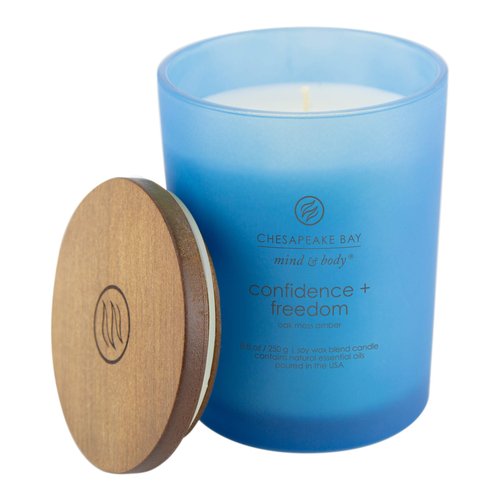 Chesapeake Bay Candle Scented Candles, Confidence + Freedom (Oak Moss Amber), Medium (2-Pack)