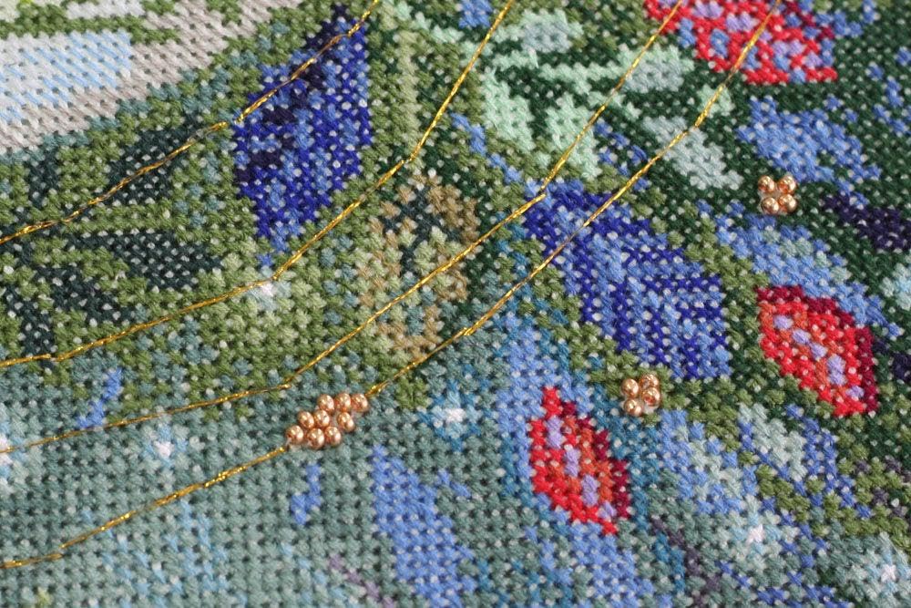 Wizardi Cross-Stitch kit - World Tree. Beginner Embroidery Kit for Adults. Cross-Stitch Supplies. Needle, Canvas, Scheme, Floss and Floss Organizer Kit. AH-049 Abris Art