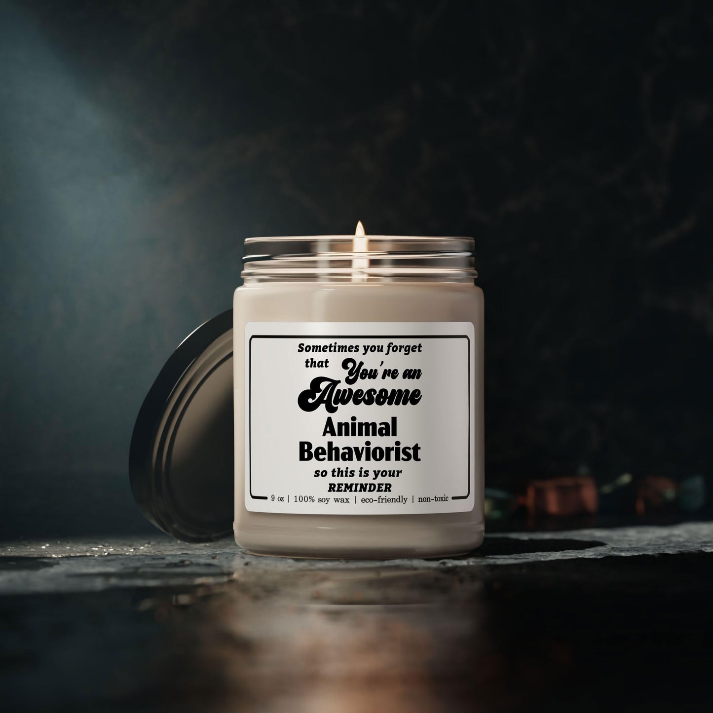Animal Behaviorist Candle Gifts for Women Men - Appreciation Thank You Birthday Retirement Graduation - Animal Psychologist Staff Employee Boss - 9oz Soy Wax Cinnamon Vanilla Scent