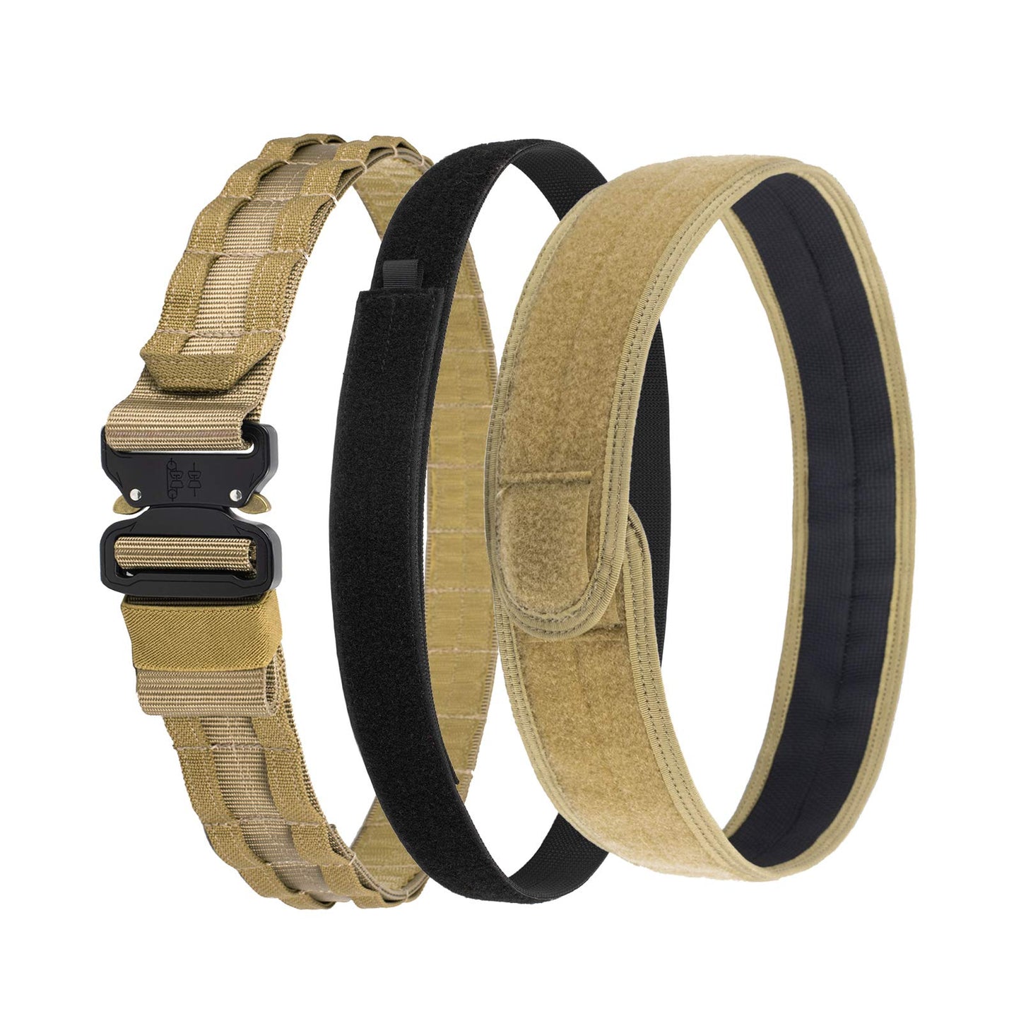 VISMIX Tactical Belt, Quick Release 1.75" MOLLE Battle Belt with Inner Belt and Anti-Slip Pad- Heavy Duty Battle Belts