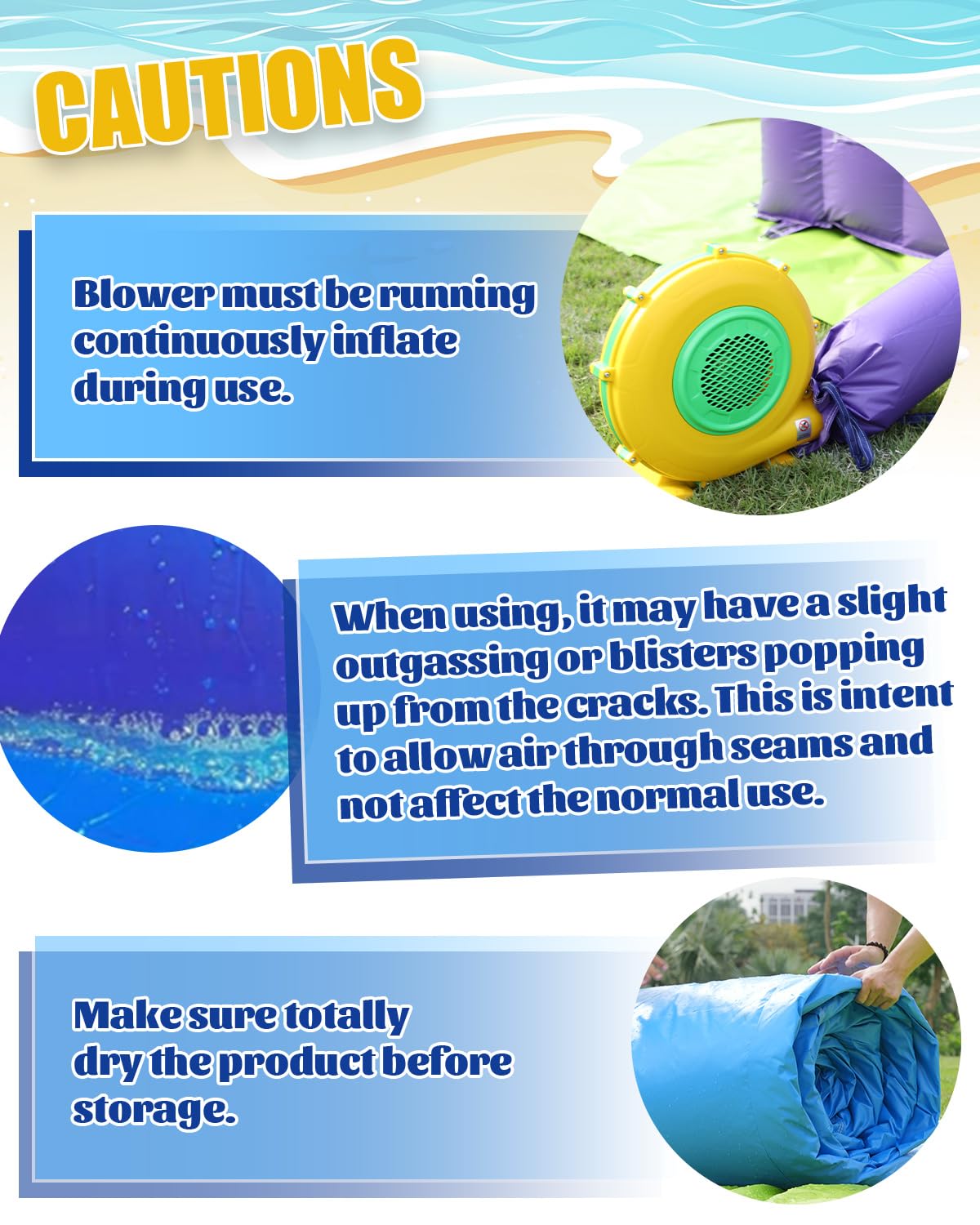 21FT(L) Commercial Water Slide for Adults Kids, 100% PVC Inflatable Adult Water Slide with 950W Blower, 0.45mm Heavy Duty Vinyl Blow Up Water Slides Backyard Outdoor, 21x9x12ft