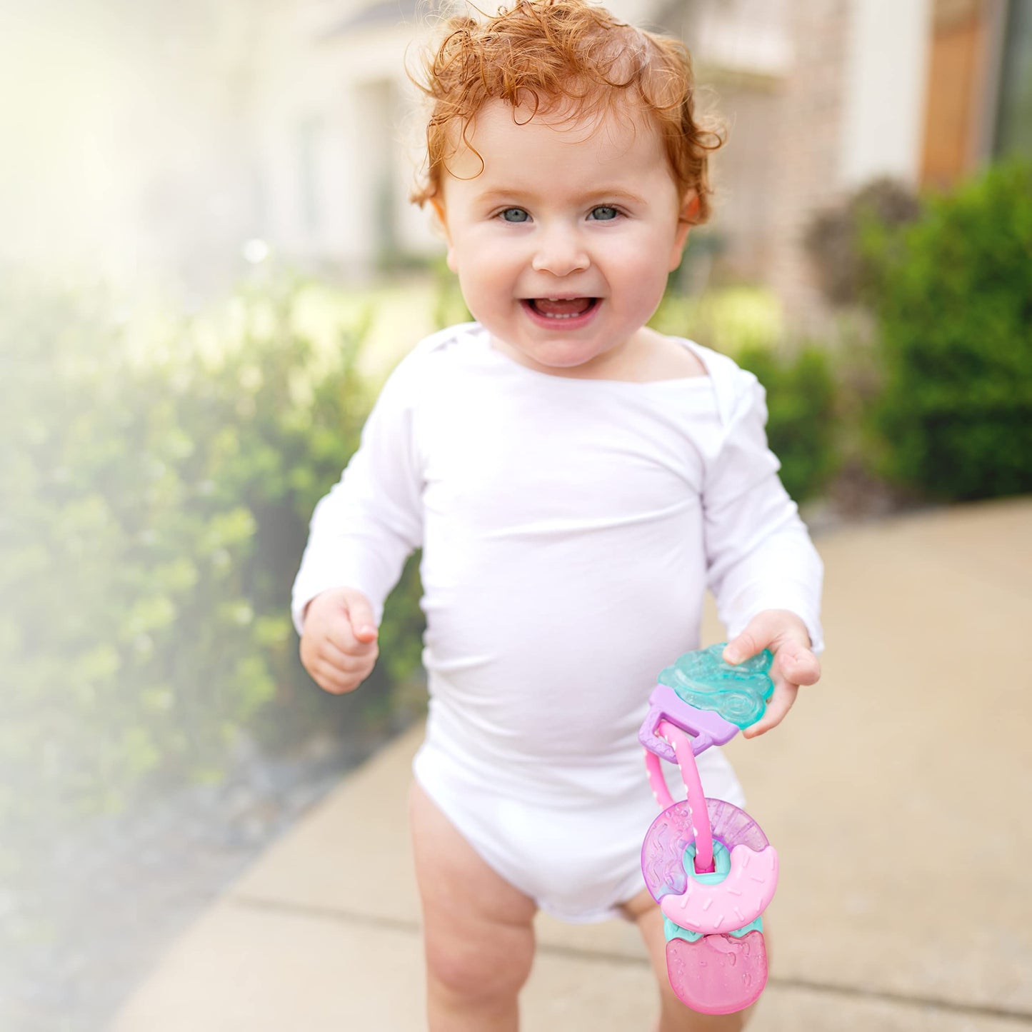 Nuby ICY Gel Teether Ring, Popsicle, Donut and Ice Cream - 3+ Months