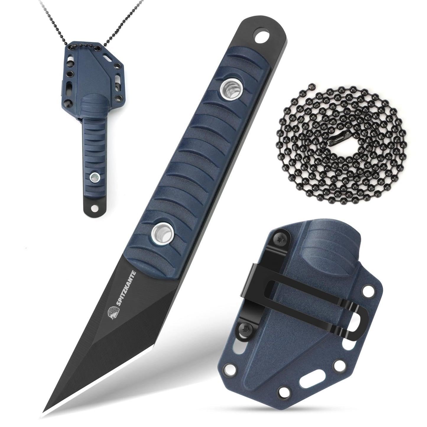 SPITZKANTE Precision Grafting Knife, Full-Tang Design, Precision Gardening Tool for Budding, Bonsai and Plant Grafting, Blue Handle