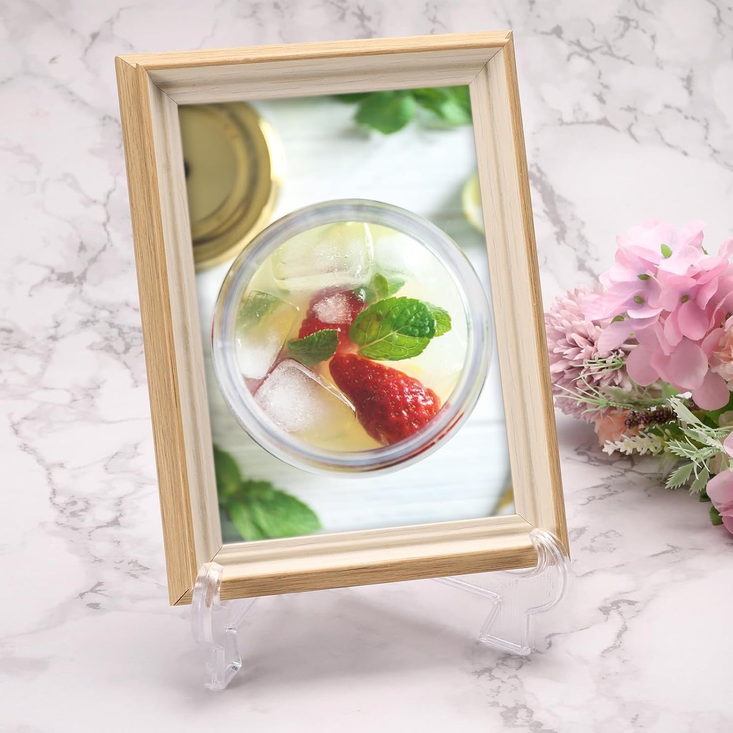 uxcell 12Pcs 5.5" Easel Plate Holder, Plastic Folding Display Stand for Decorative Plates and Picture Frames