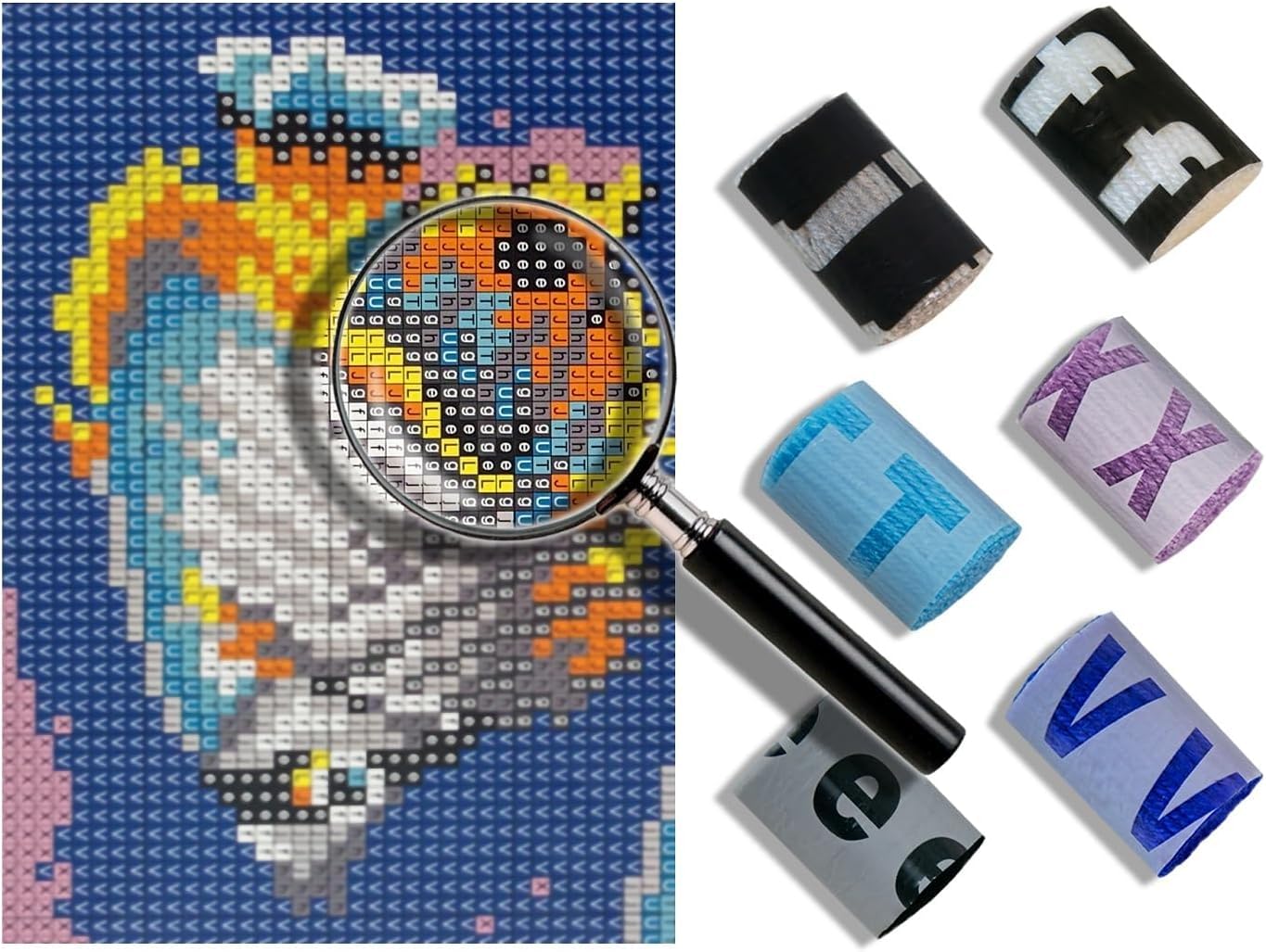 YOOTOM Christmas Latch Hook Kits, DIY Rug Carpet Crochet Yarn Latch Hook Rug Kit with Printed Canvas 20"x20"