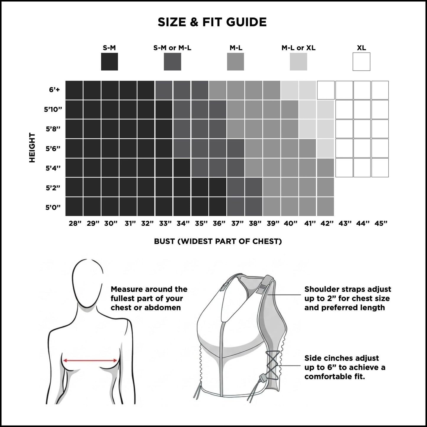 OMORPHO Women's G-Vest, 6 lb (up to 12 lb with addition of G-Pack), weighted vest for women, low-profile, fully adjustable, comfort fit. Great for walking, hiking, running and training. (Black, S-M)