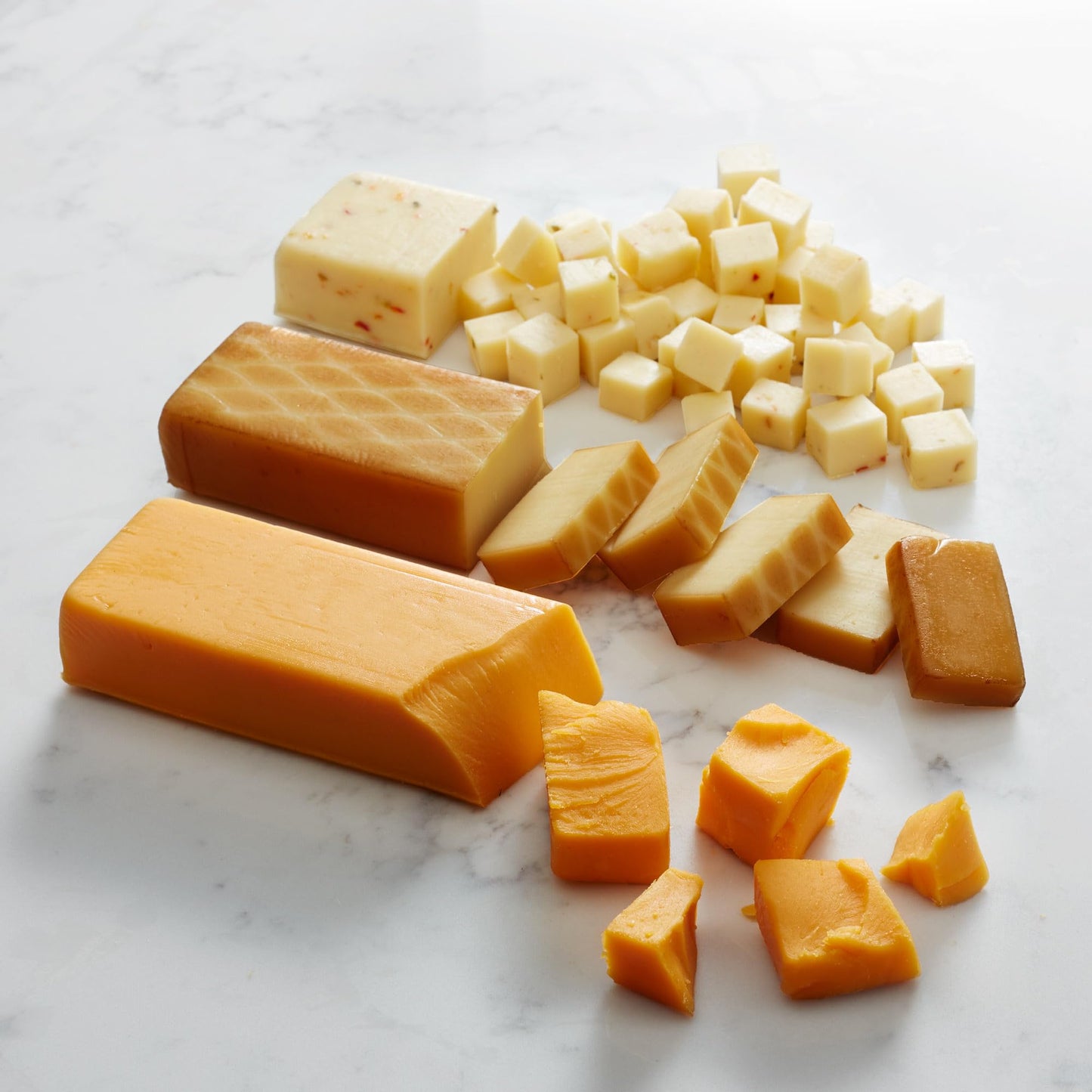 Hickory Farms Cheddar Cheese Variety Sampler - 3 Pack | Gourmet Charcuterie Variety, Perfect for Charcuterie Boards