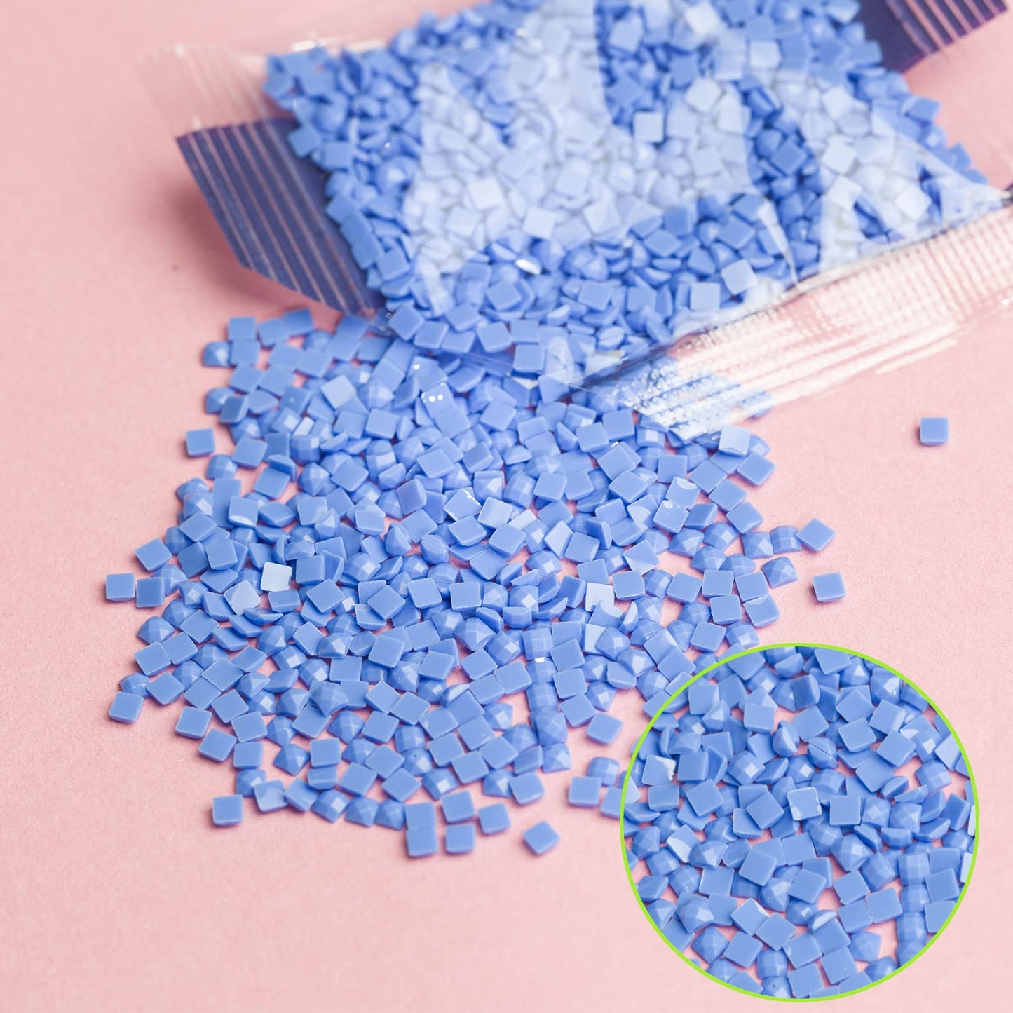 Resin Square Diamond Beads 90000pcs With Storage Containers for Painting Kits, 60 Colors Drills and Art Tools - Diamond Painting Accessories
