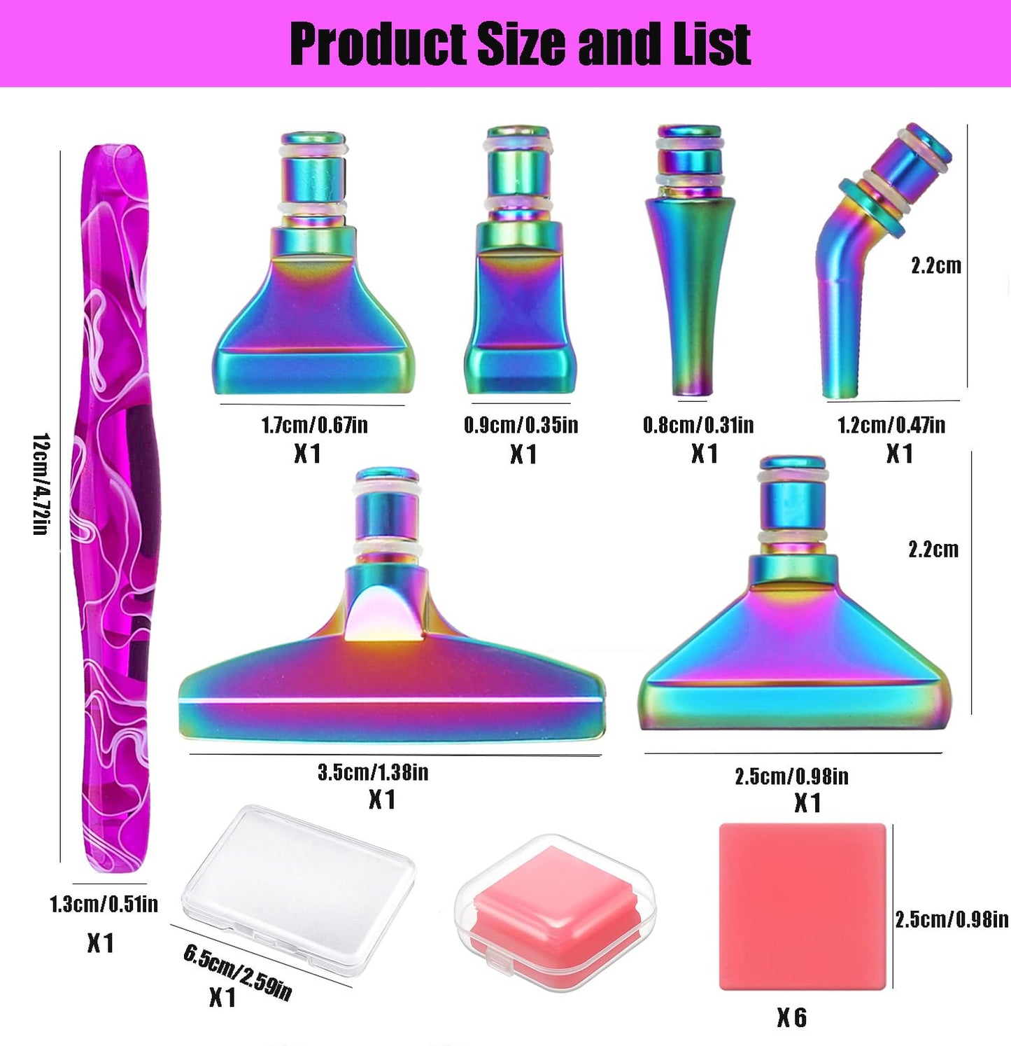 Heyseri Diamond Painting Pens, “Classic Wax Stylus” Diamond Art Pen, Gem Painting Tools Accessories, Gem Art Pen with Metal Tips for 5D Craft Nail