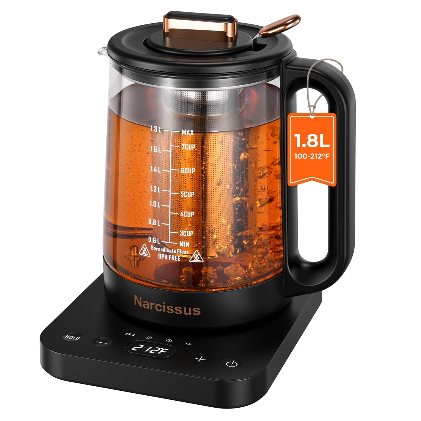 Narcissus Electric Kettle Temperature Control ±5℉