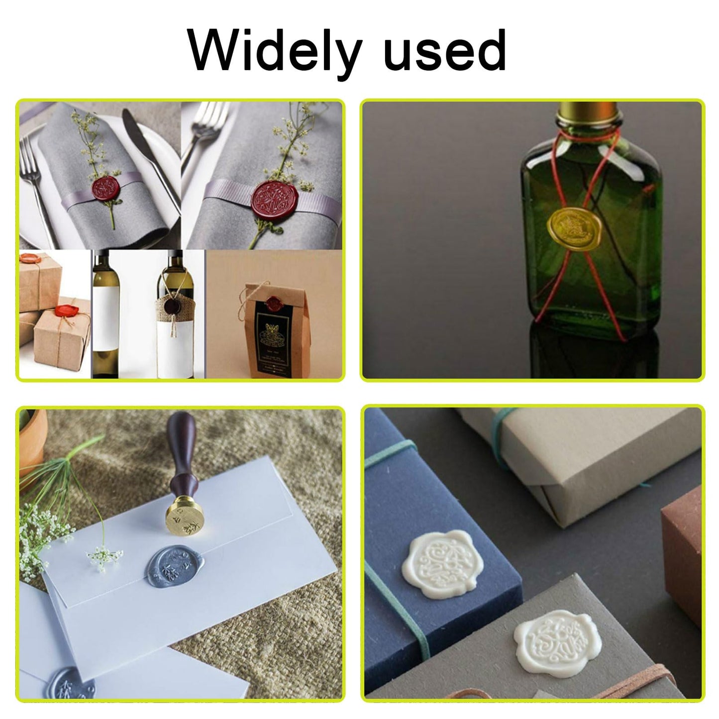 Wax Seal Beads Kit, Ioggtser Sealing Beads Set with 400PCS Gold Wax Seal Beads, Melting Warmer, Melting Spoon,4 PCS Candles, for Wedding Envelope