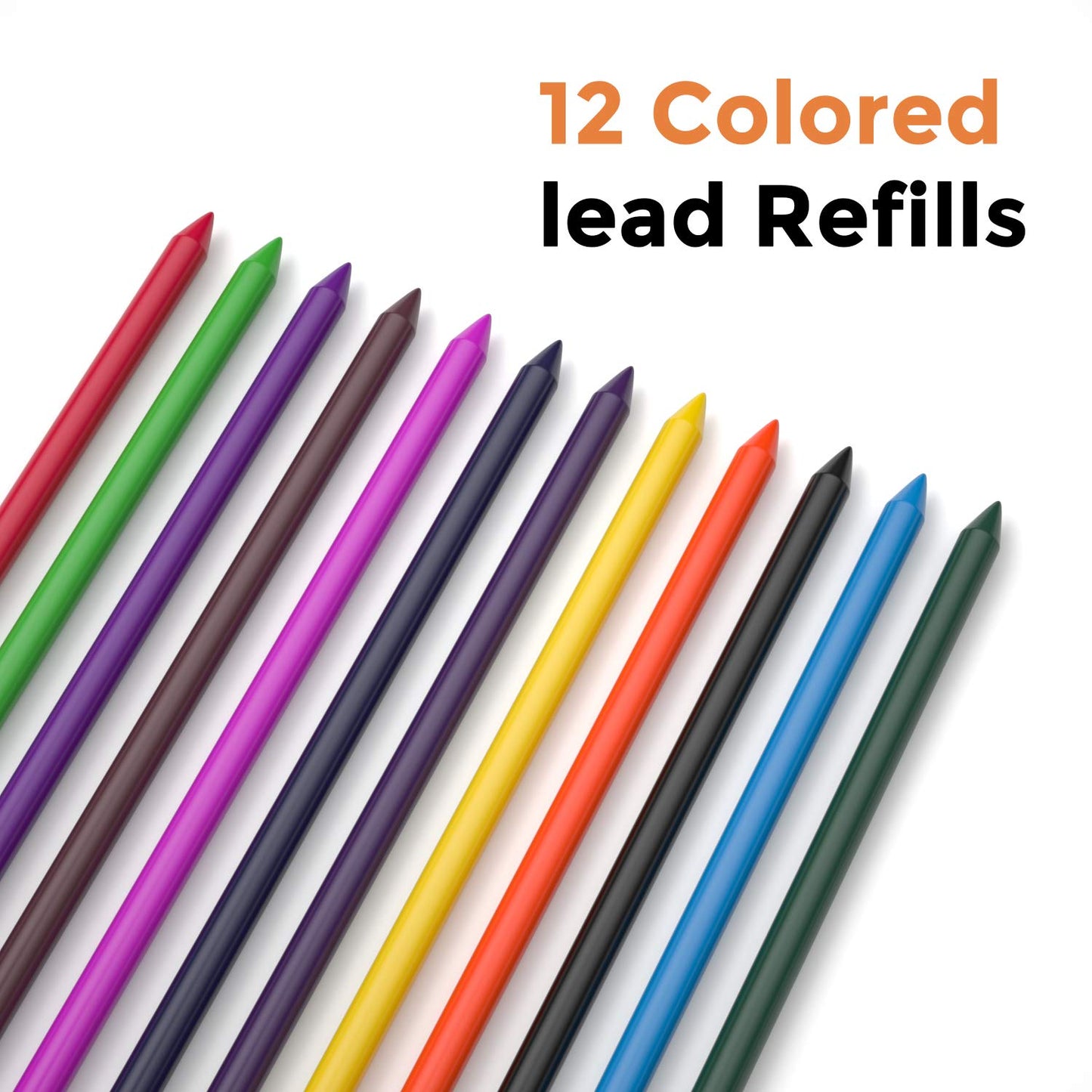 Nicpro 29 Pieces 2mm Mechanical Pencil Set, 9 PCS Drafting Carpenter Pencils 2.0 mm for Art Drawing Sketching construction with 192 Lead Refills Pre-Sharpen HB & 2B & Colors, 2 Erasers, 2 Sharpener