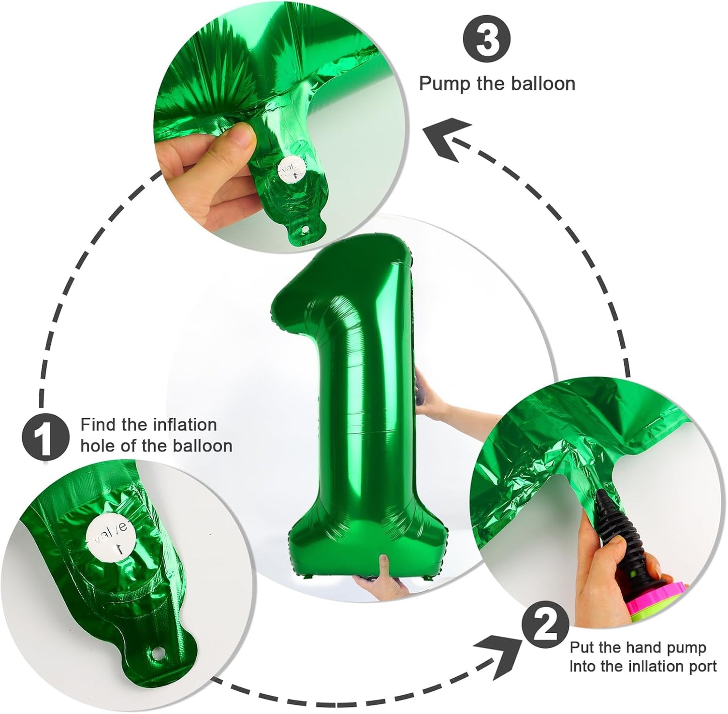 Number 0 Balloons - 40 Inch Dark Green Birthday Decorations for Milestone Events & Baby Showers
