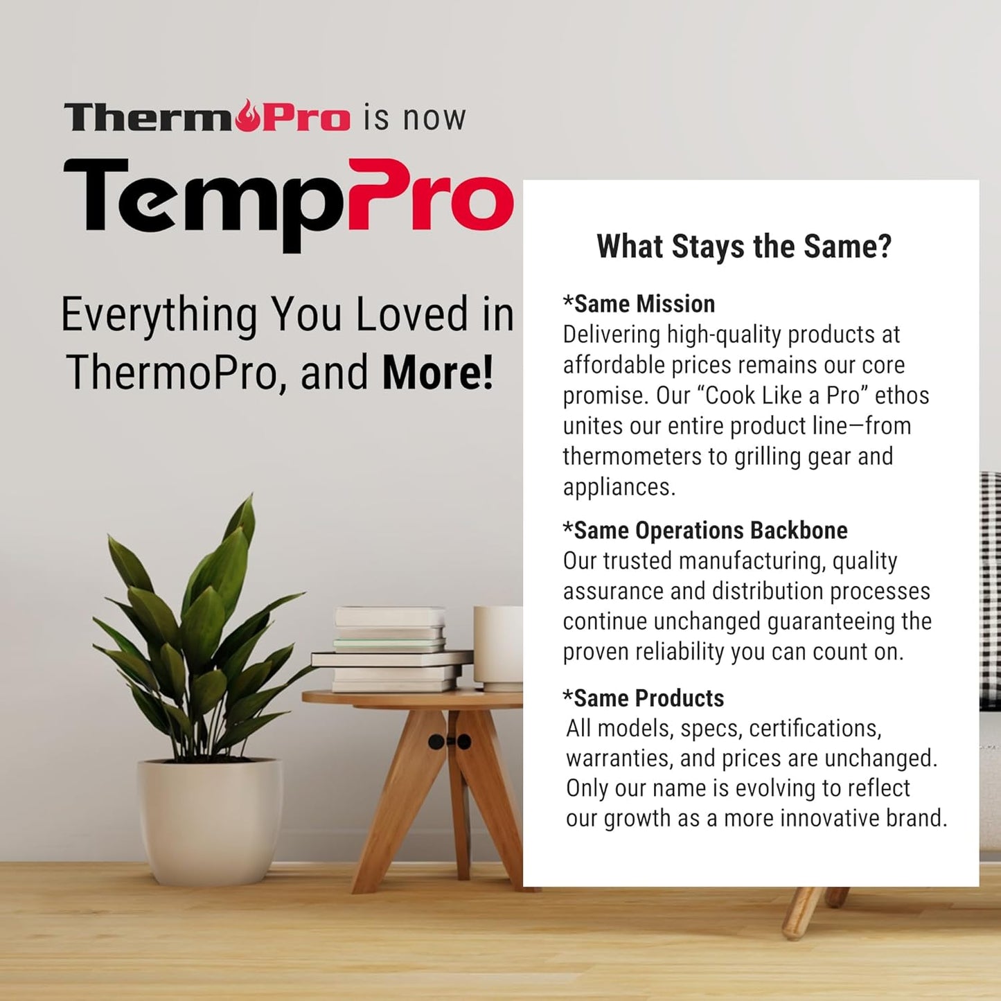 TempPro TP49 Digital Hygrometer & Indoor Thermometer - Accurate Humidity & Temperature Monitor | Mini Design