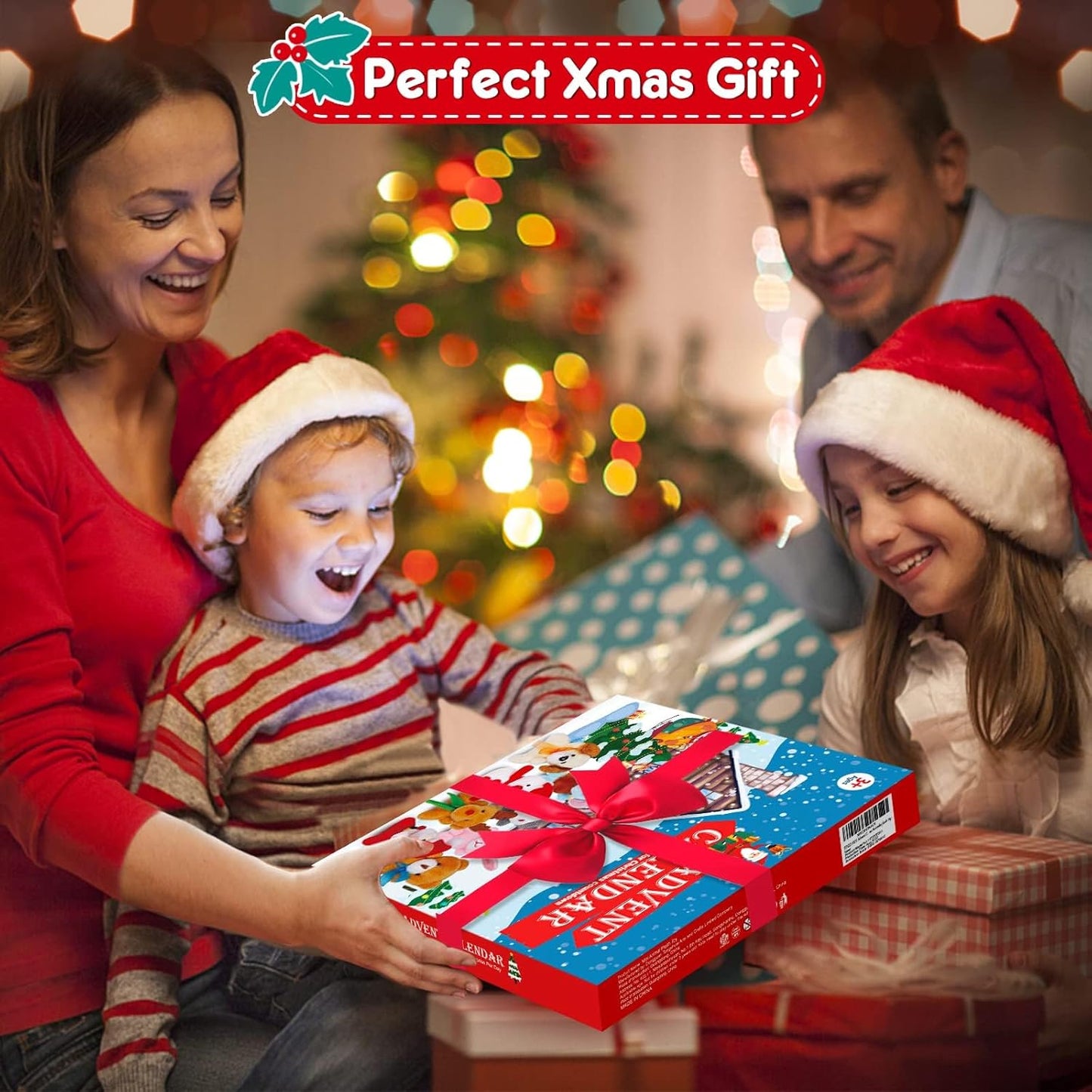 Advent Calendar 2025 - Kids' 24-Day Christmas Countdown with Mini Animal Plush Toys | Perfect Holiday Gifts