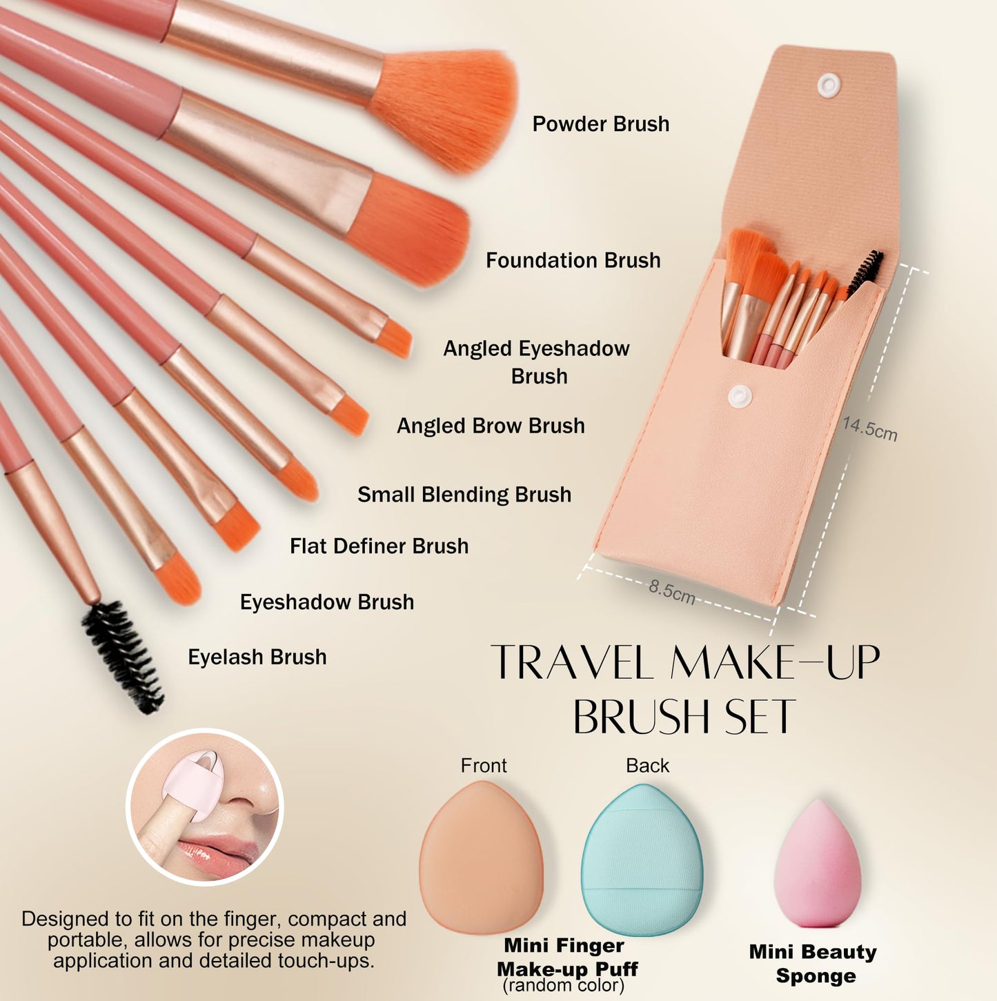 PrettyCare 38 pcs Mini Makeup Containers Set, Birthday Gifts for Women, Her, Mom, Travel Size Bottles Kits with Brushes, Mini Dropper Bottles, Spray Bottles, Lip Tubes for Skincare & Essential Oil