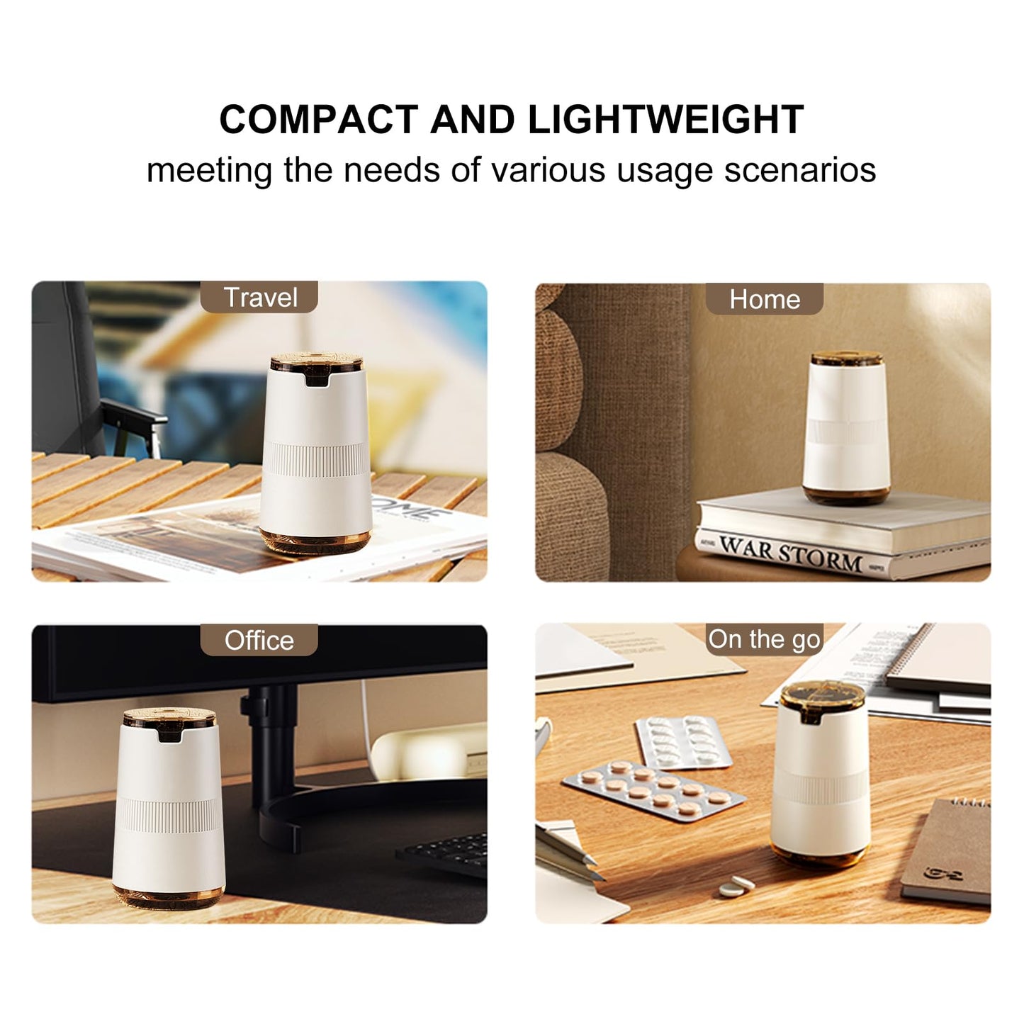 LONGMON Pill Crusher 3-in-1, Pill Grinder for Fine Powder, Effortless Medication Pulverizer & Splitter with Storage Cup, Arthritis Friendly for Elderly, Pets