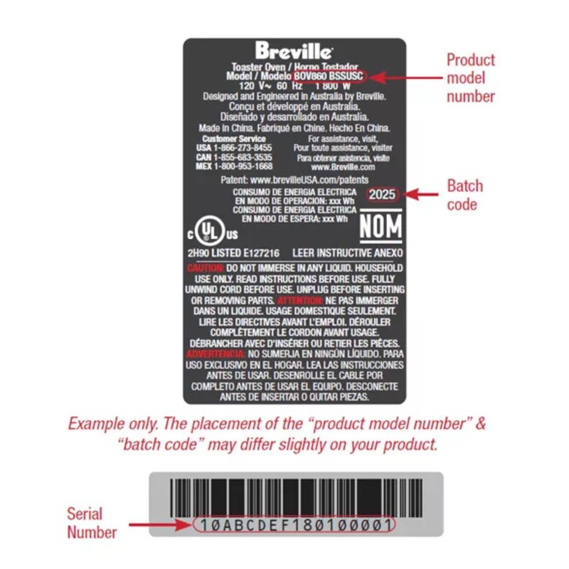 Breville Water Tank Assembly - Replacement for Barista Express® (BES870 & BES860) from 1708F PDC - Part SP0022015 (Brushed Stainless Steel)