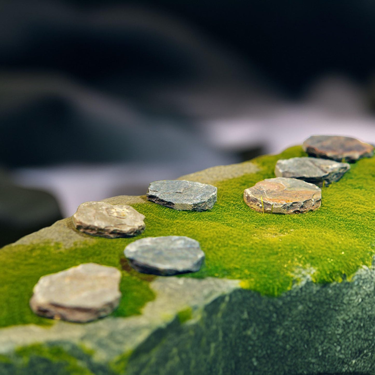 XRI XURUOYI 10Pcs Natural Miniature Small Stepping Stone Figure.Fairy Garden Supplies.Terrarium Accessories.Pathway Stones.Stairs.Shrimp Tank Decor.Bonsai Forest/Patio Pots Decoration.