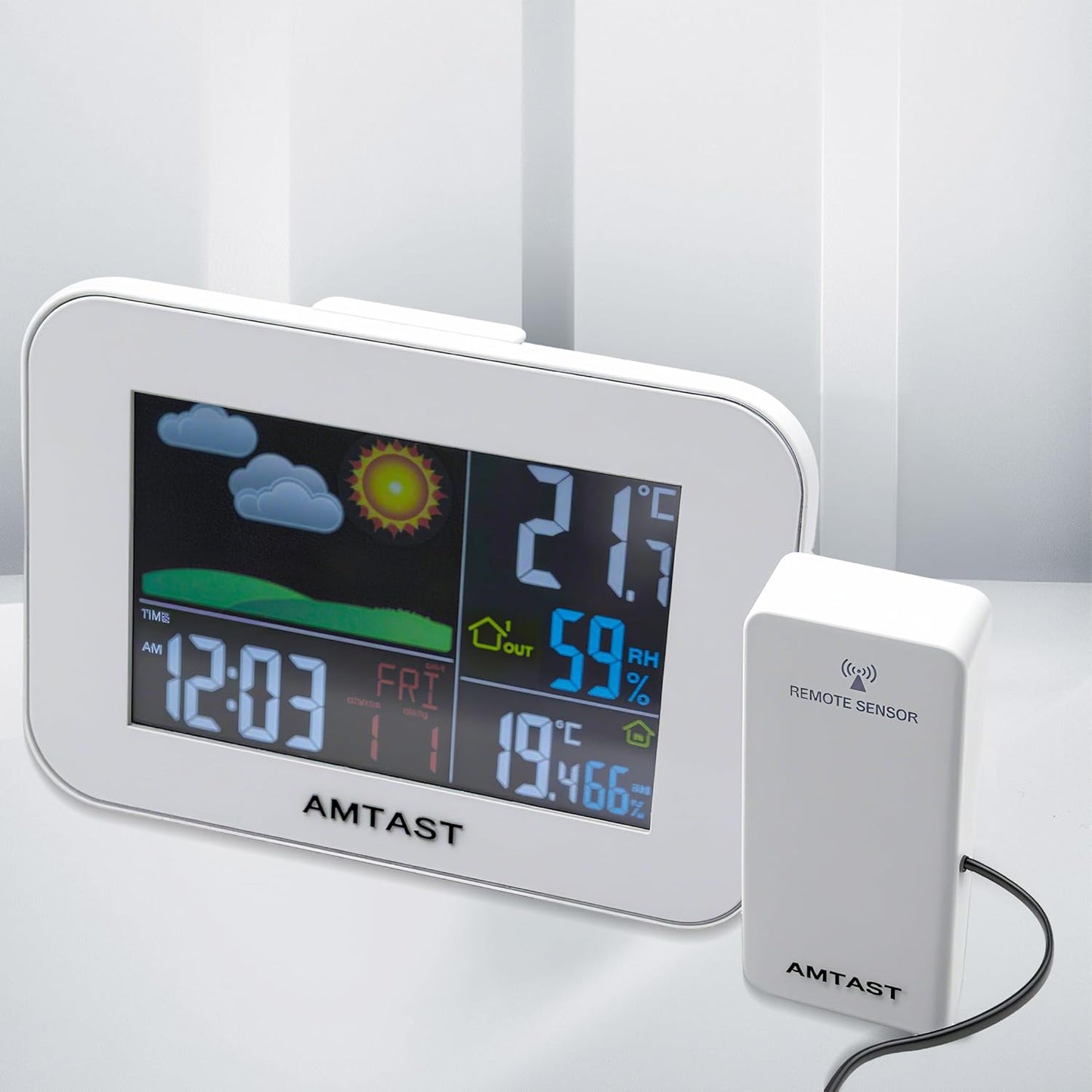 Wireless Outside Sensors Remote AC Adapters for Weather Station Monitoring, Weather-Resistant Sensors