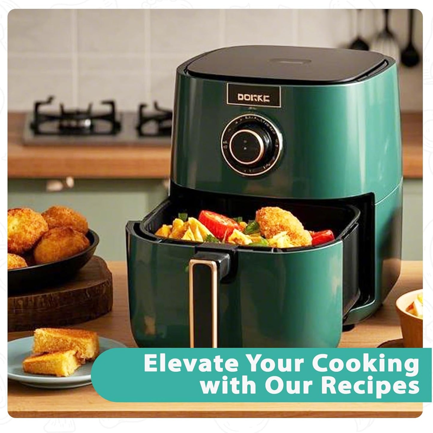 270+ Foods Air Fryer Cooking Guide Magnetic, Air Fryer Cheat Sheet Magnets Cooking Guide Booklet, Air Fryer Accessories for Air Fryer Cooking Guide Flip Chart, Air Fryer Temp and Time Chart