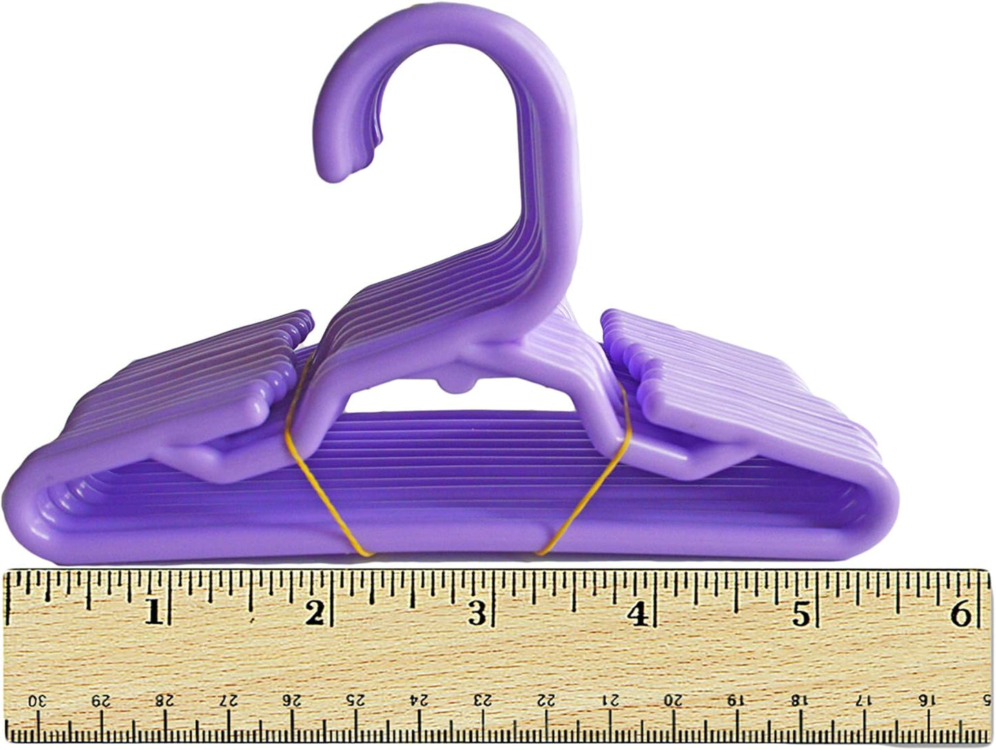 12 Purple 5.5 Inch Hangers for 14 Inch Dolls and 18 Inch Dolls - Doll Clothes Hangers