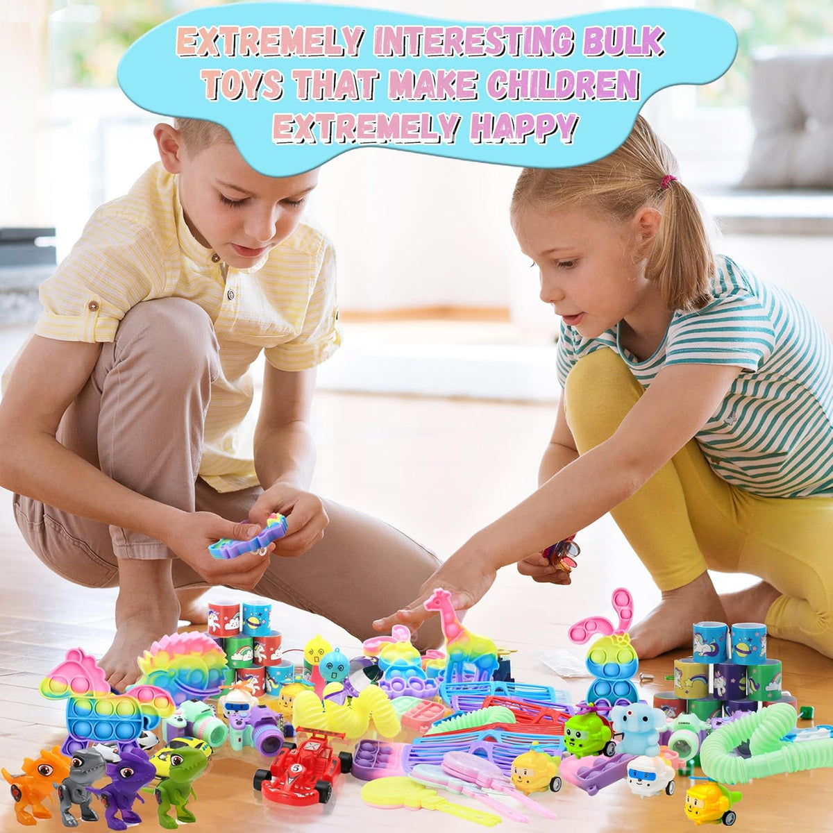 Skiennix Fidget Toys Pack - 1000+ PCS Party Favors for Kids | Perfect for Birthdays & Christmas Goodie Bags