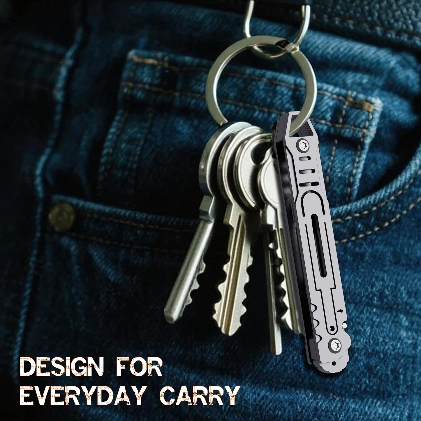 Folding Scalpel Knife-Small Keychain Knife Compact EDC Tool with 11 Replaceable Scalpel Blades-Stainless Steel Pocket Cutter for Packages,Boxes,Ropes&Crafts