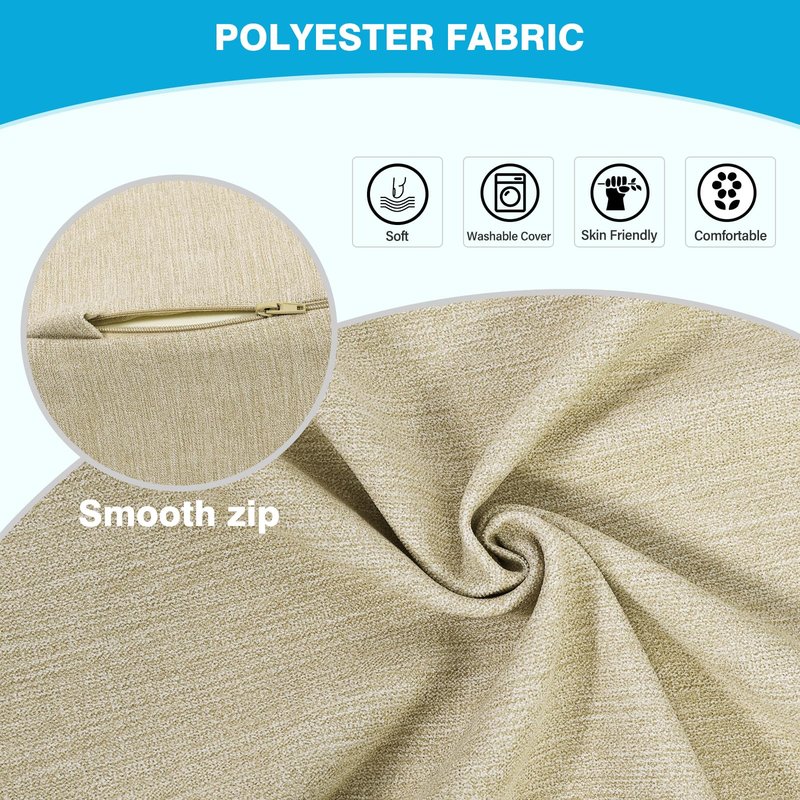 TANYOO Back Support Pillow for Recliner Dual Layer Lumbar Support Pillow with Gel Memory Foam Ergonomic Orthopedic Lumbar Cushions for Elderly Lower Back Pain Relief Washable Cover Khaki